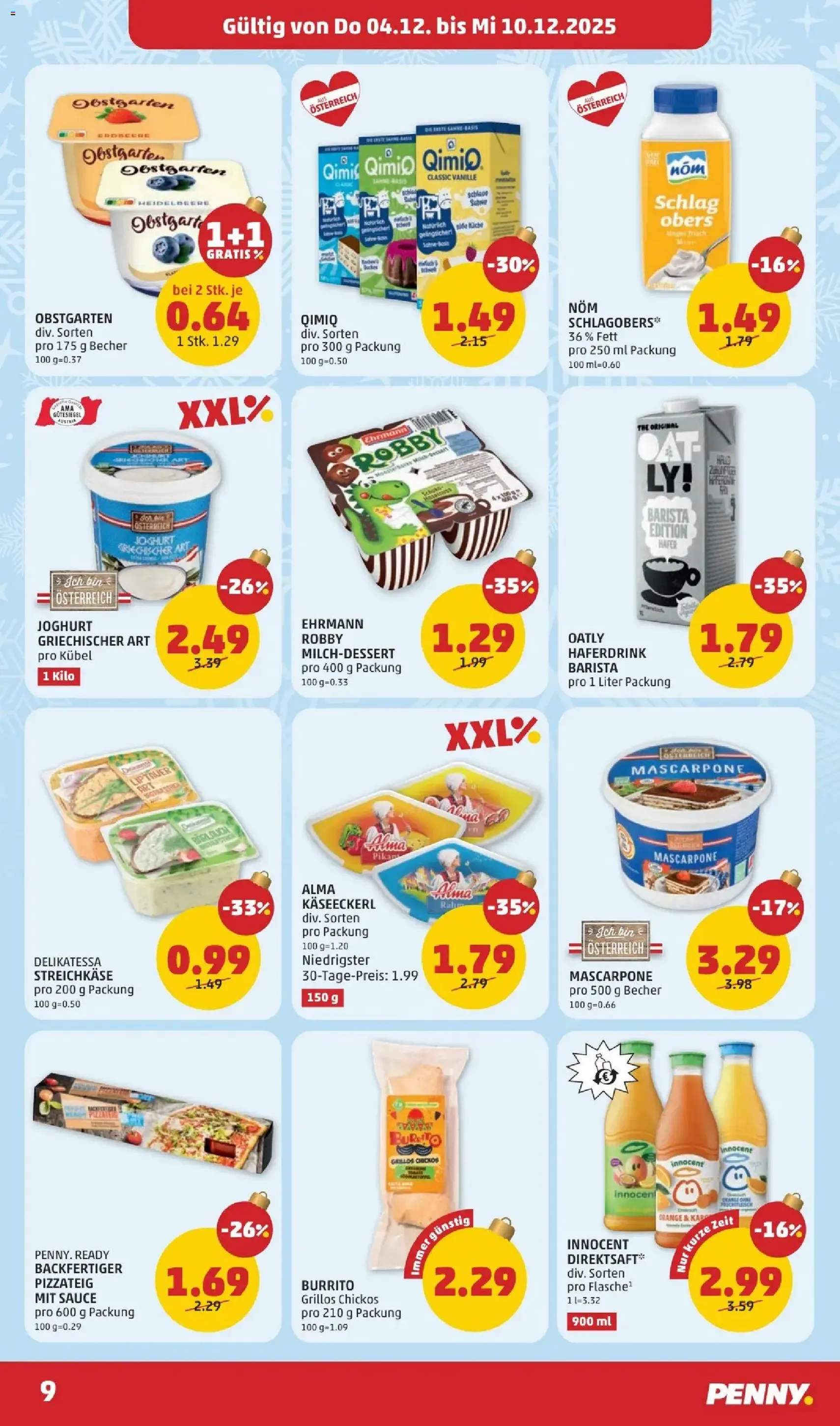 Penny Markt Flugblatt - Gültiger Prospekt ab 04.12.2025, Seite 9 von insgesamt 32