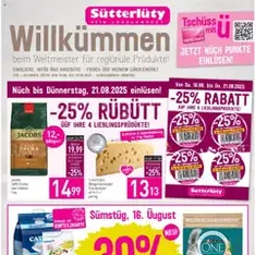 Sutterlüty Flugblatt - Prospekt Vorschau gültig ab 14.08.2025
