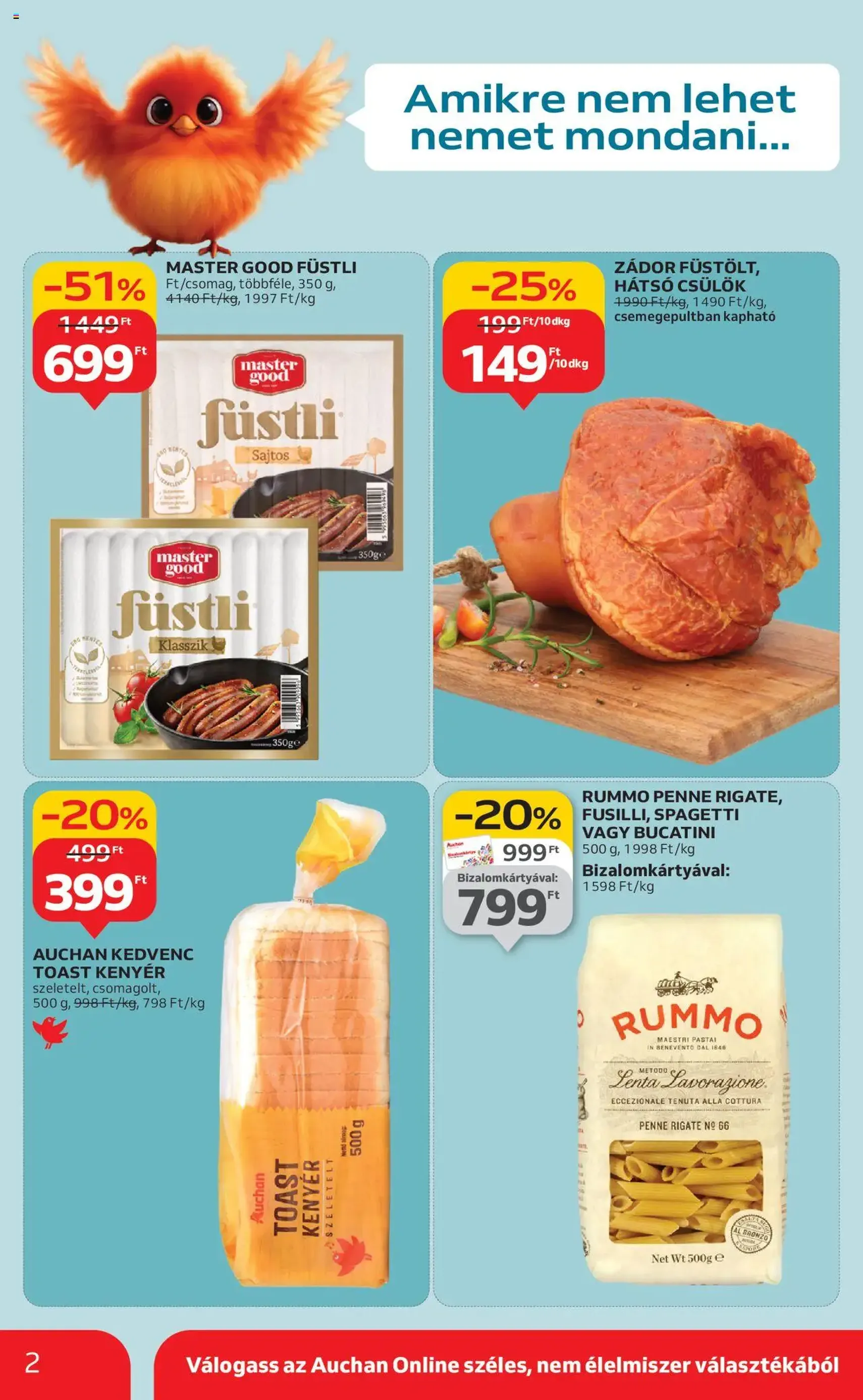 Auchan Akciós újság - 2025.10.24. érvényes szórólap 2 oldal 52 oldalból Auchan Akciós újság - 2025.10.24. érvényes szórólap 2 oldal 52 oldalból