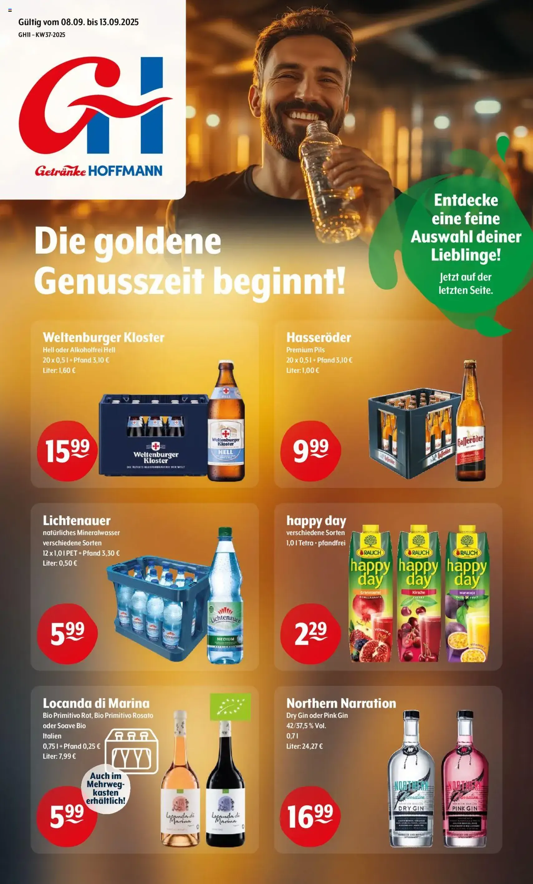 Trink und Spare Prospekt - Gültiger Prospekt ab 08.09.2025, Seite 1 von insgesamt 9