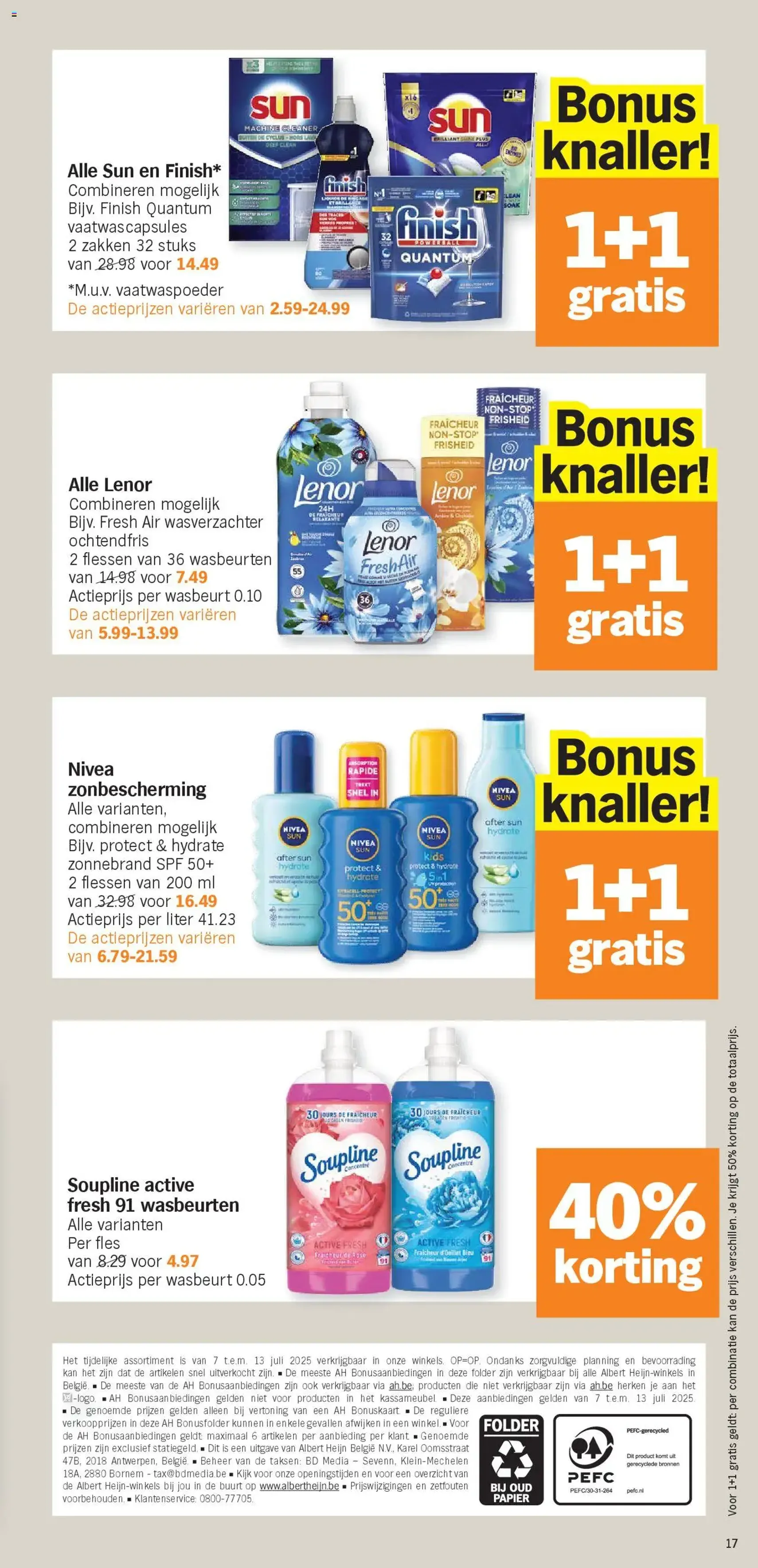 Albert Heijn folder week / de la semaine 28 - geldige folder vanaf 07/07/2025 pagina 17 van 18