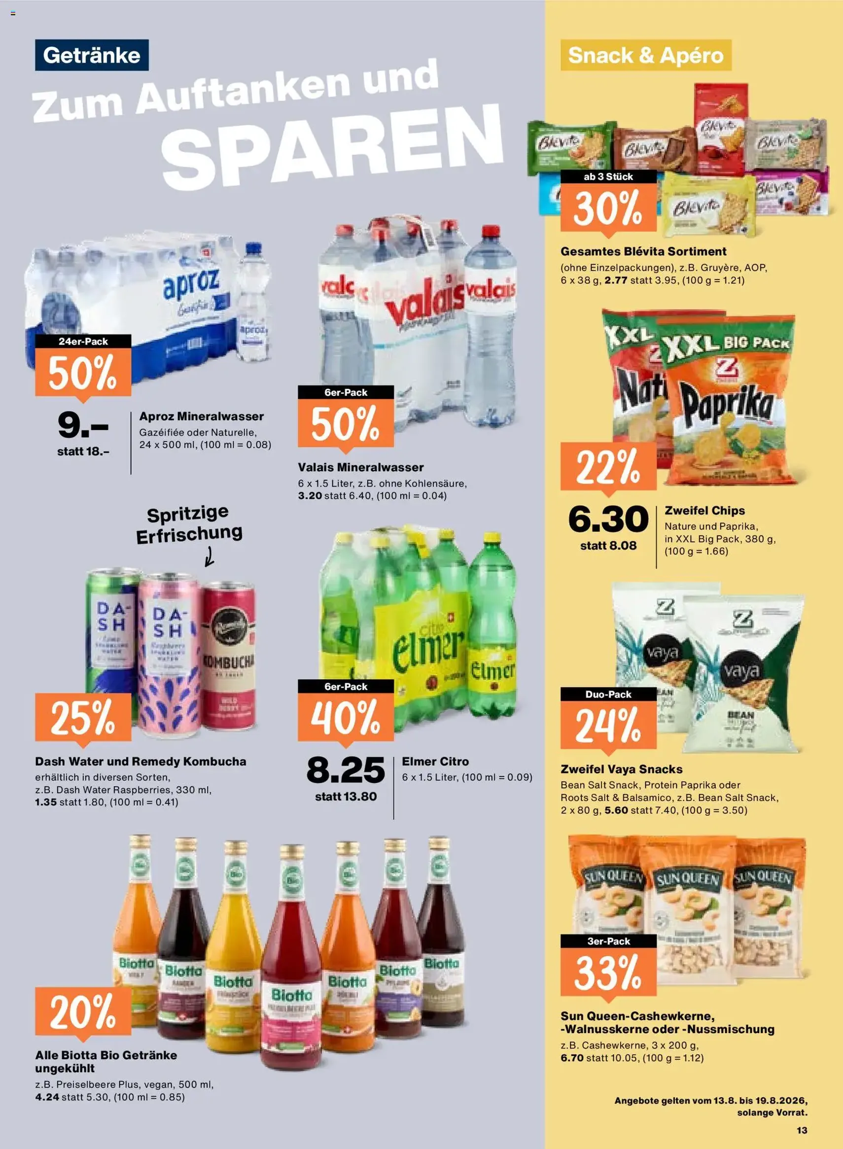 Migros aktionen - Gültiger Prospekt ab 13.08.2026, Seite 13 von insgesamt 20