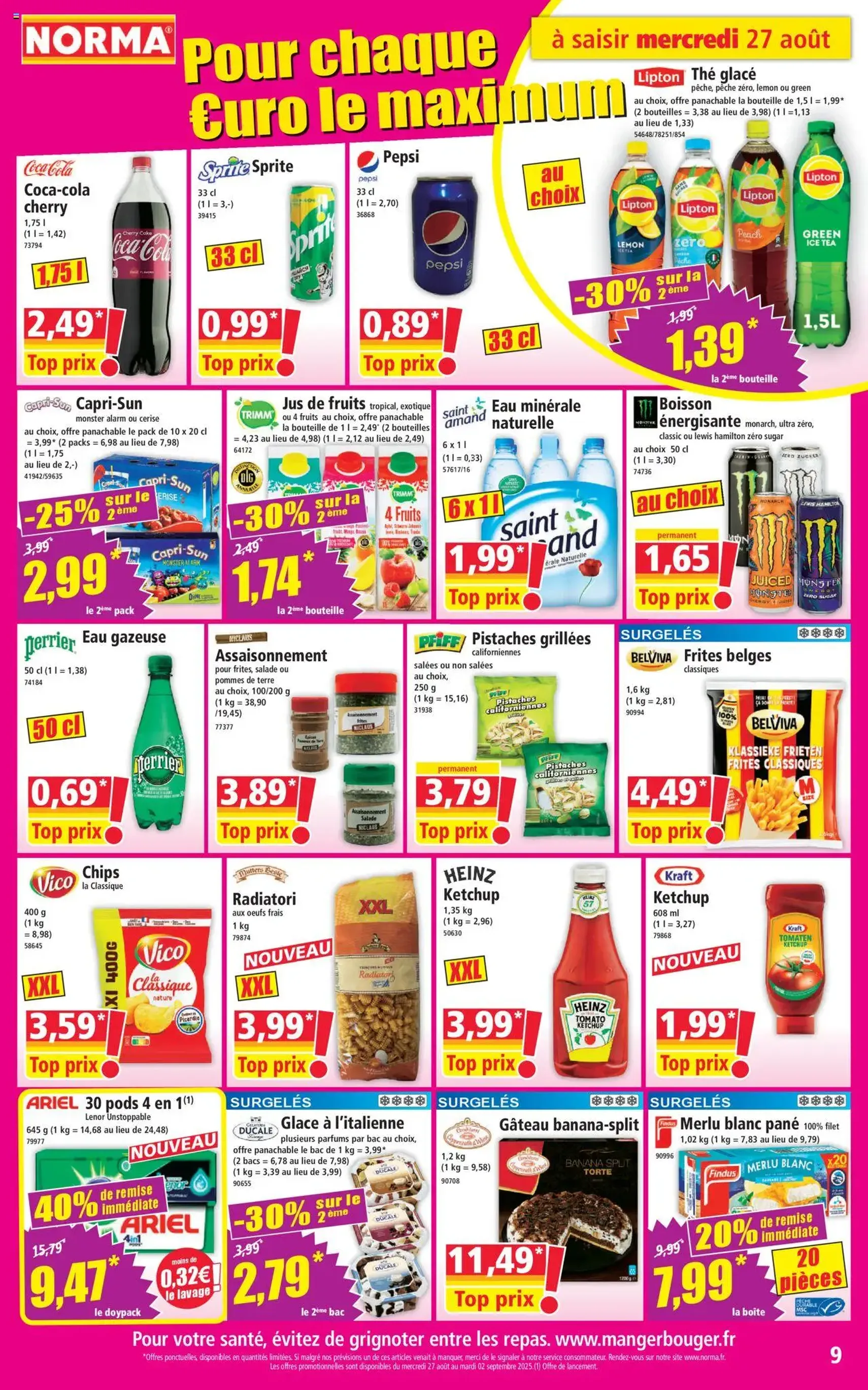 Norma catalogue - brochure valable à partir du 27/08/2025, page 9 sur 12