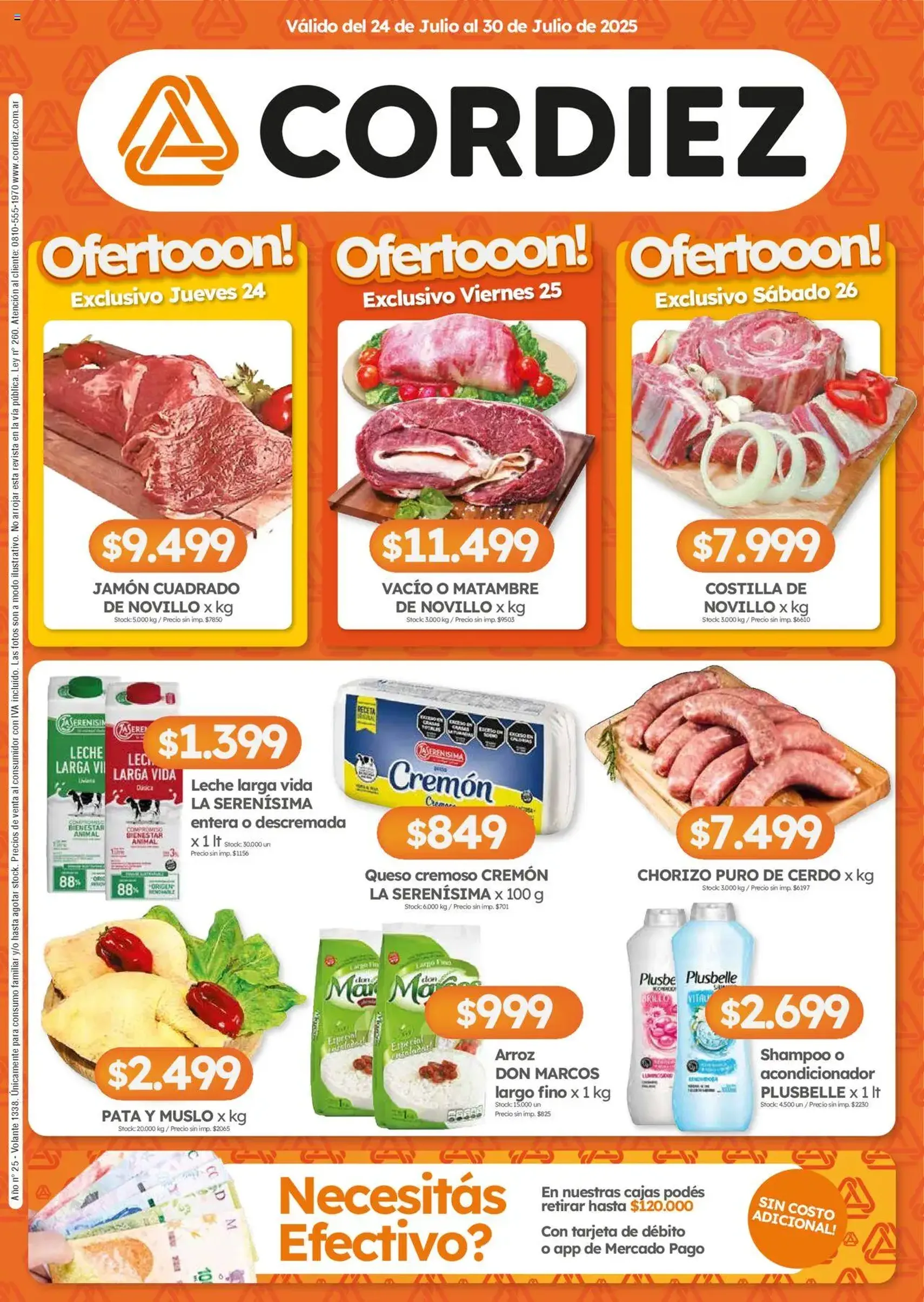 Cordiez ofertas - folleto válido desde 24/07/2025 página 1 de 8