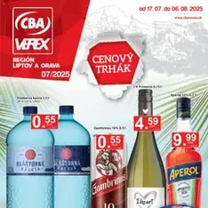 CBA Verex leták - náhľad letáku platný od 17.07.2025