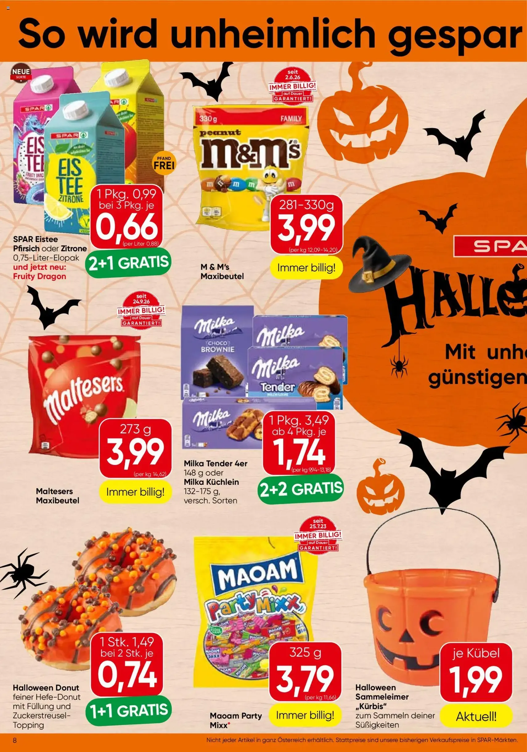 Spar Flugblatt - Gültiger Prospekt ab 22.10.2026, Seite 8 von insgesamt 20