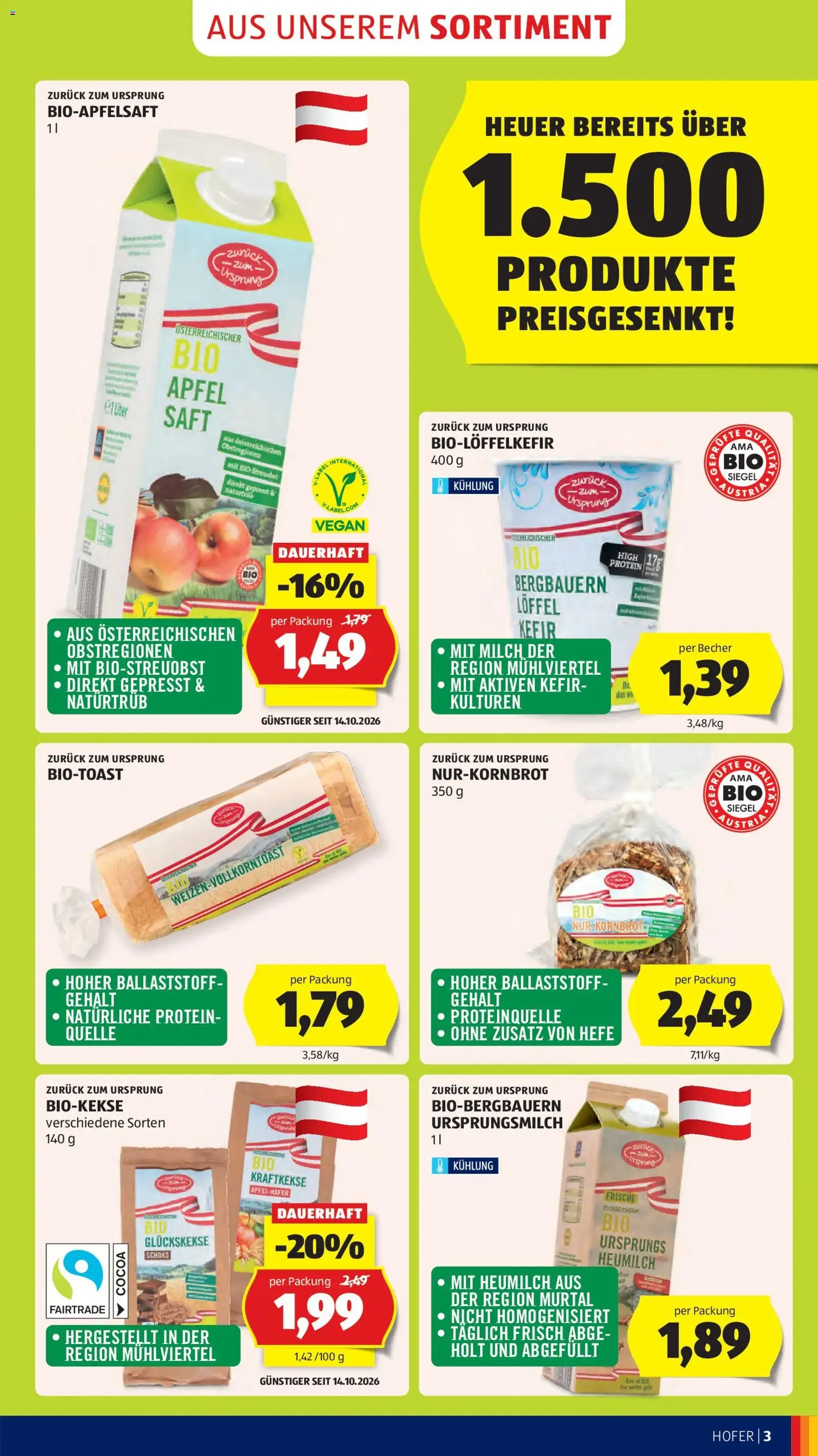 Hofer Flugblatt - Gültiger Prospekt ab 16.10.2026, Seite 11 von insgesamt 54