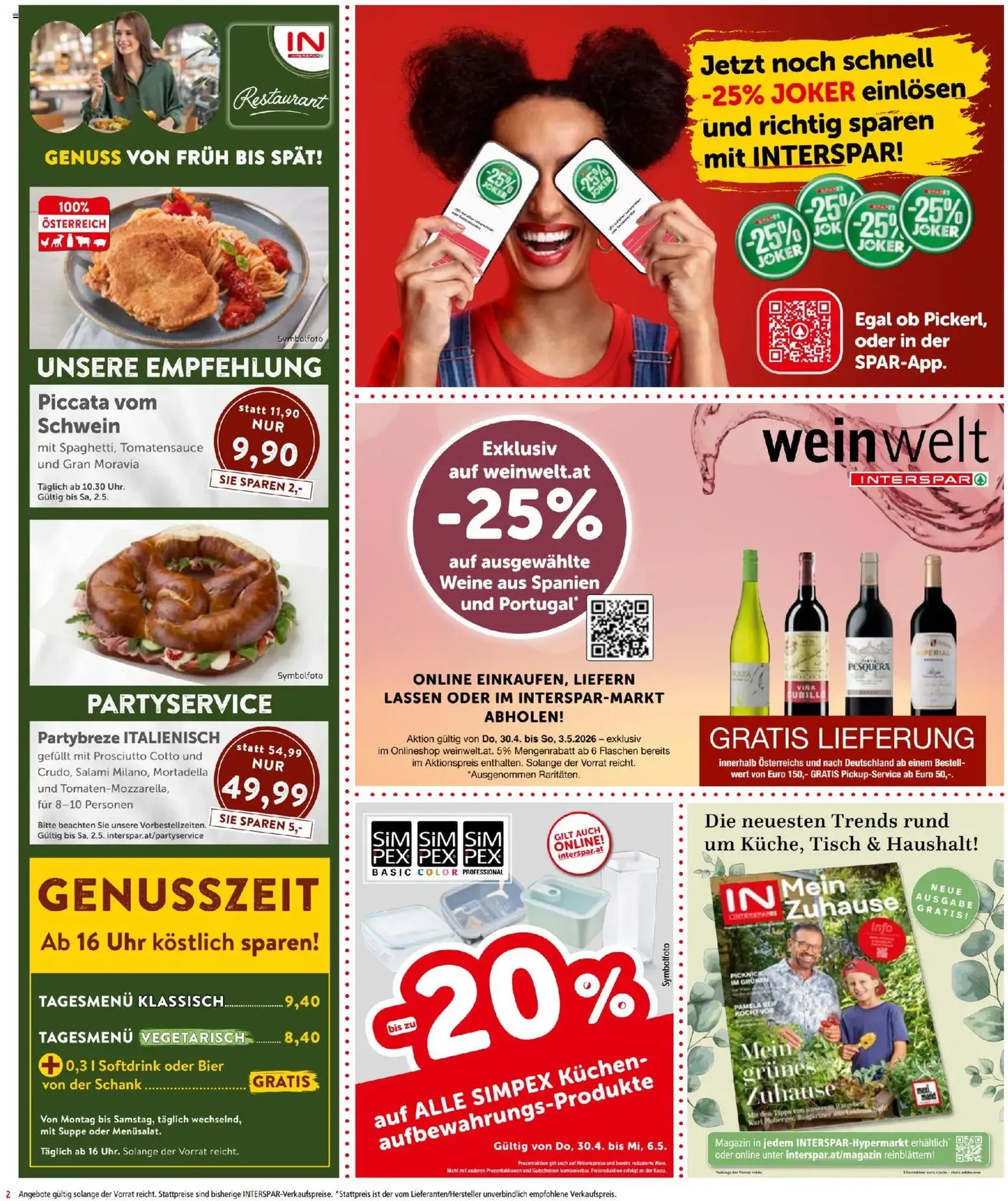 Interspar - Flugblatt - Gültiger Prospekt ab 30.04.2026, Seite 2 von insgesamt 16