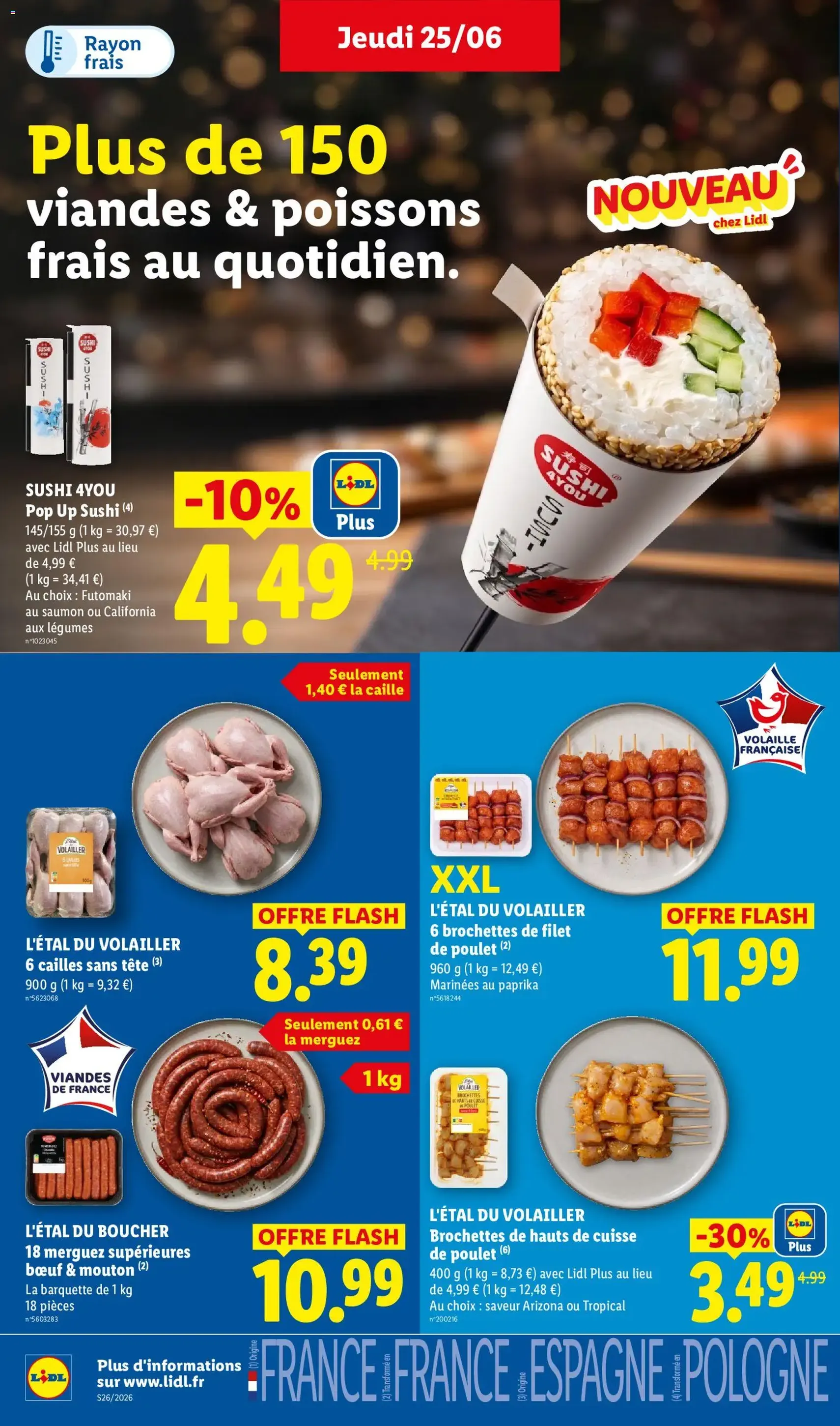 LIDL catalogue - brochure valable à partir du 25/06/2026, page 6 sur 72