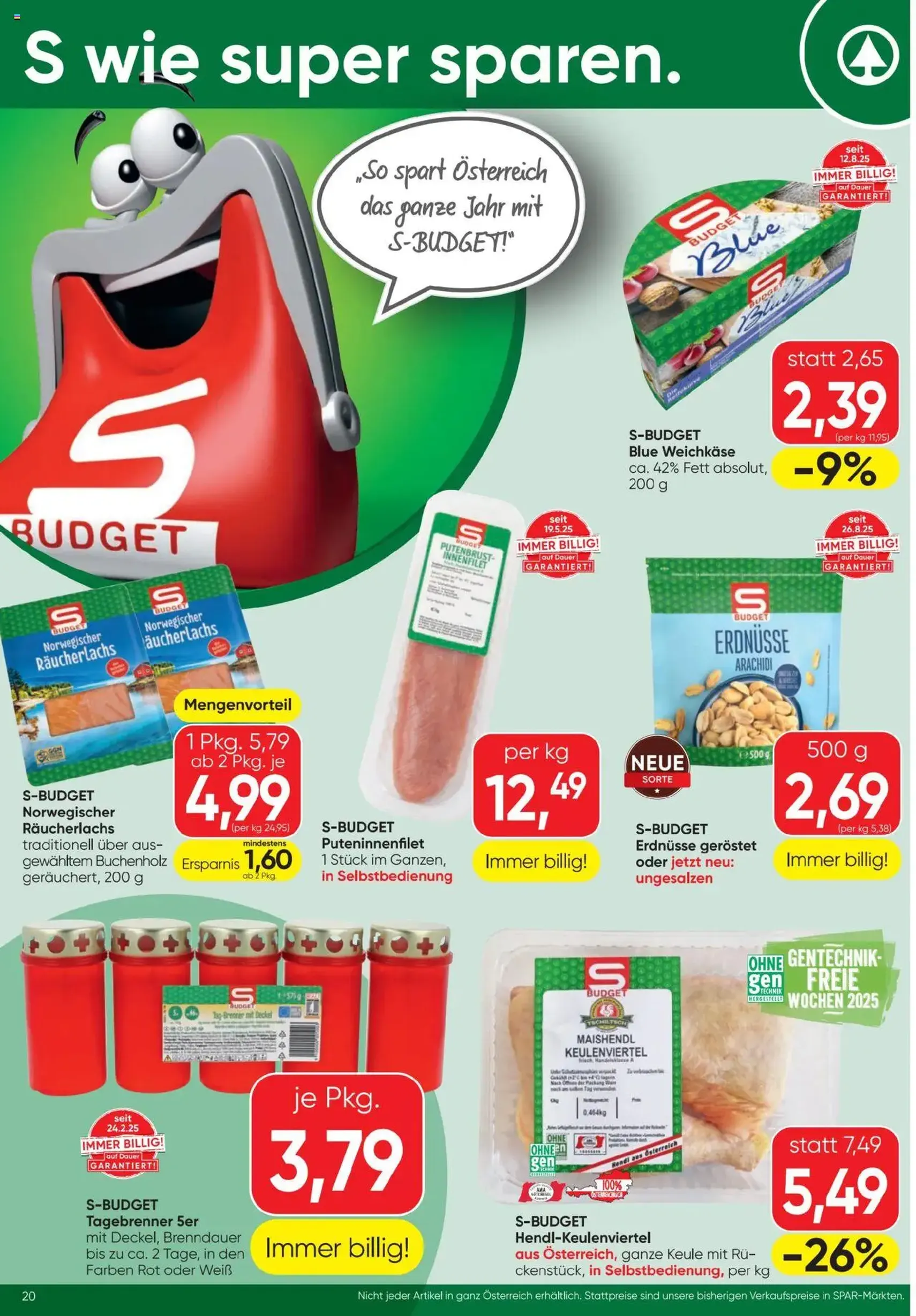 Spar Flugblatt - Gültiger Prospekt ab 25.09.2025, Seite 20 von insgesamt 24
