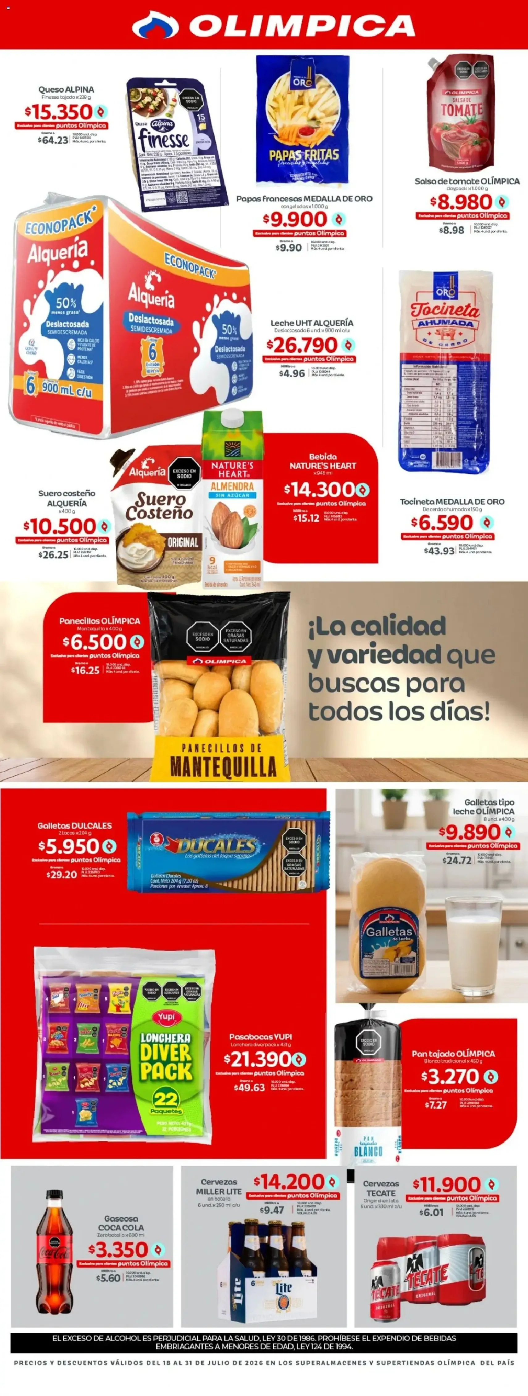 Olímpica catálogo - folleto válido desde 18/07/2026 página 2 de 3