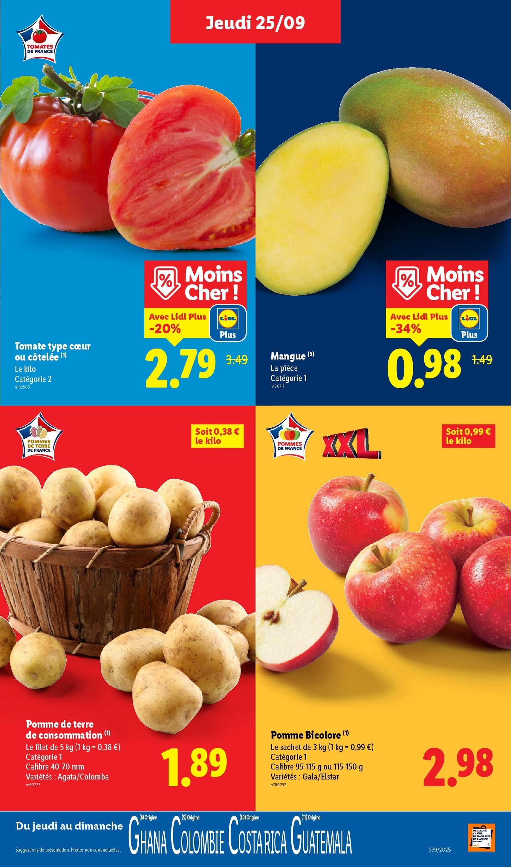 LIDL catalogue semaine 39 - brochure valable à partir du 25/09/2025, page 3 sur 73