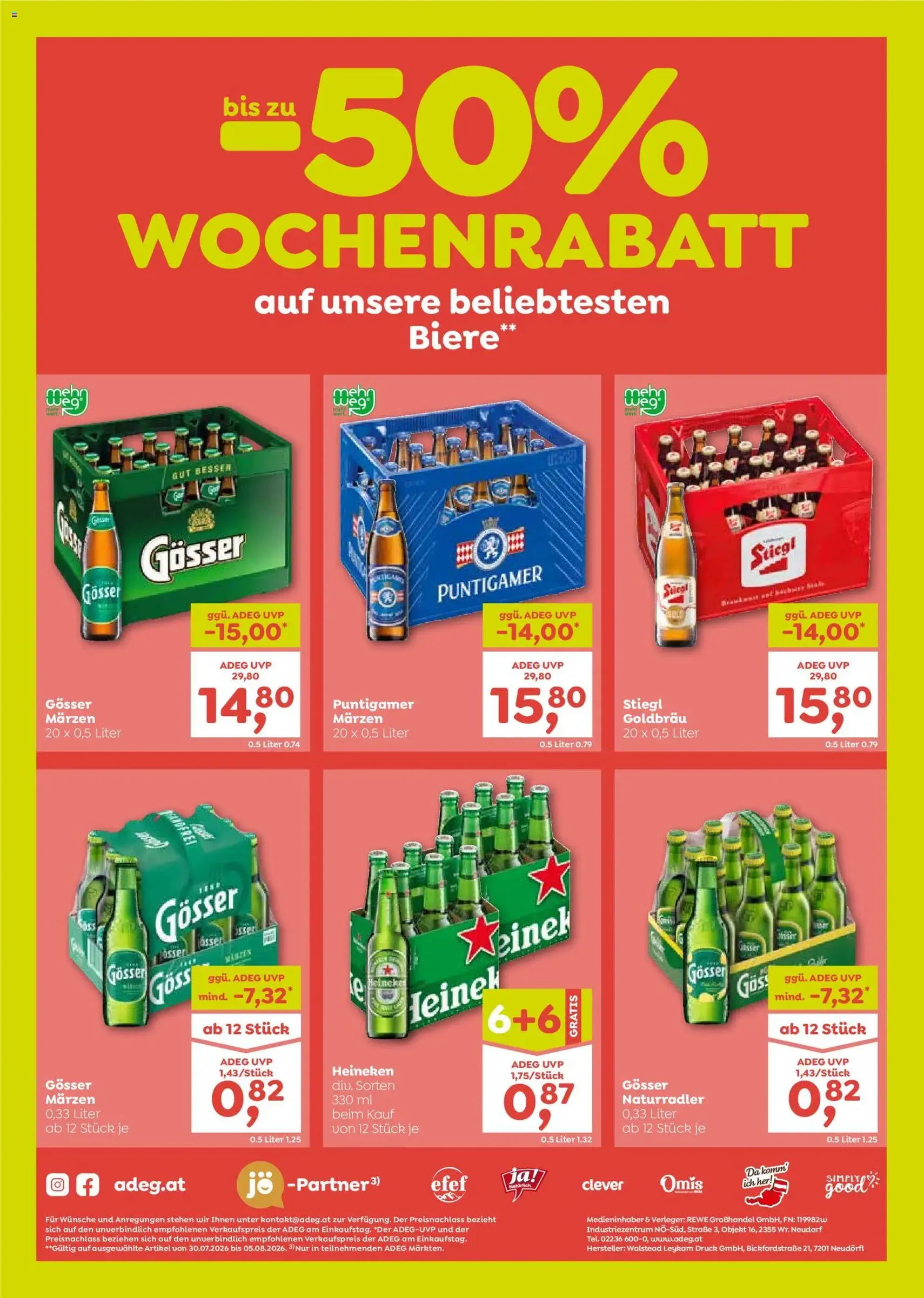 ADEG Flugblatt - Gültiger Prospekt ab 30.07.2026, Seite 8 von insgesamt 8