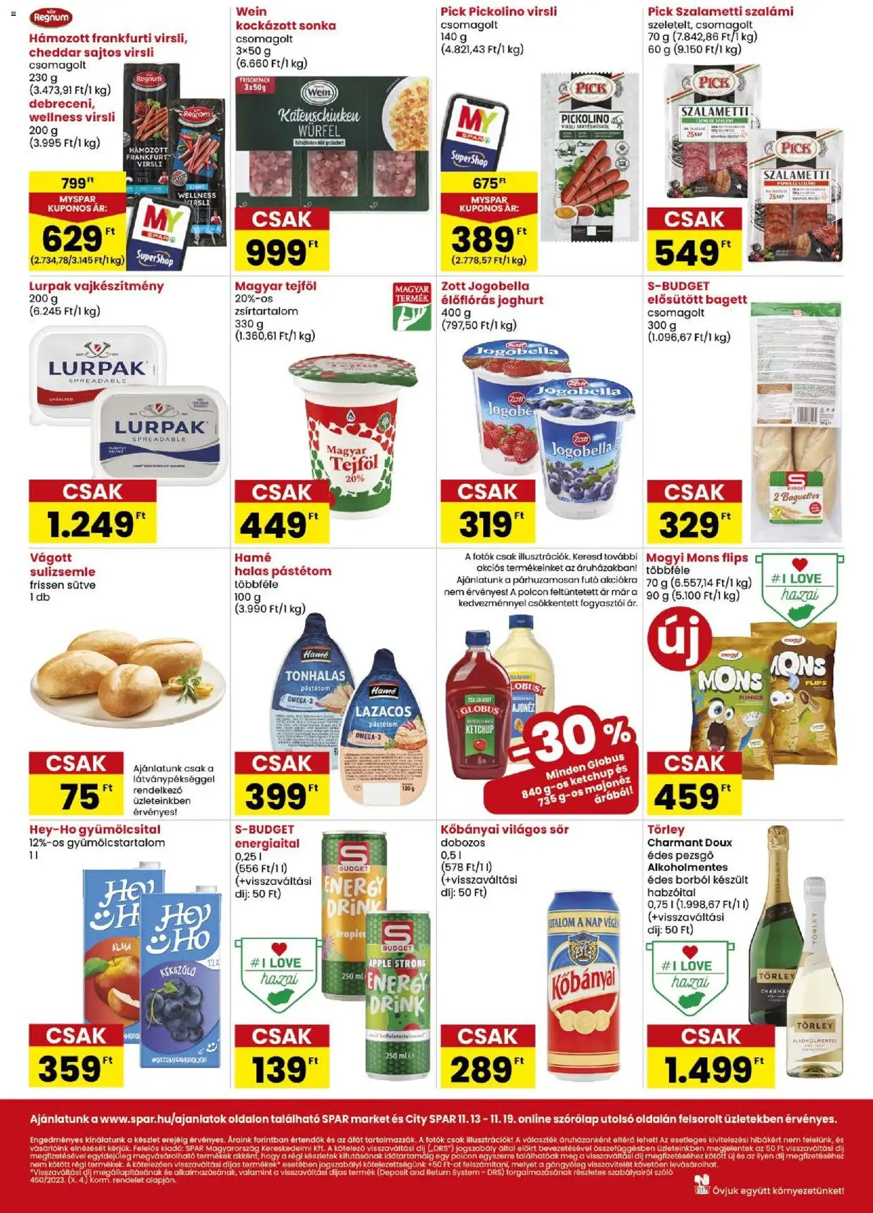 Spar Market Akciós újság - 2025.11.13. érvényes szórólap 2 oldal 3 oldalból