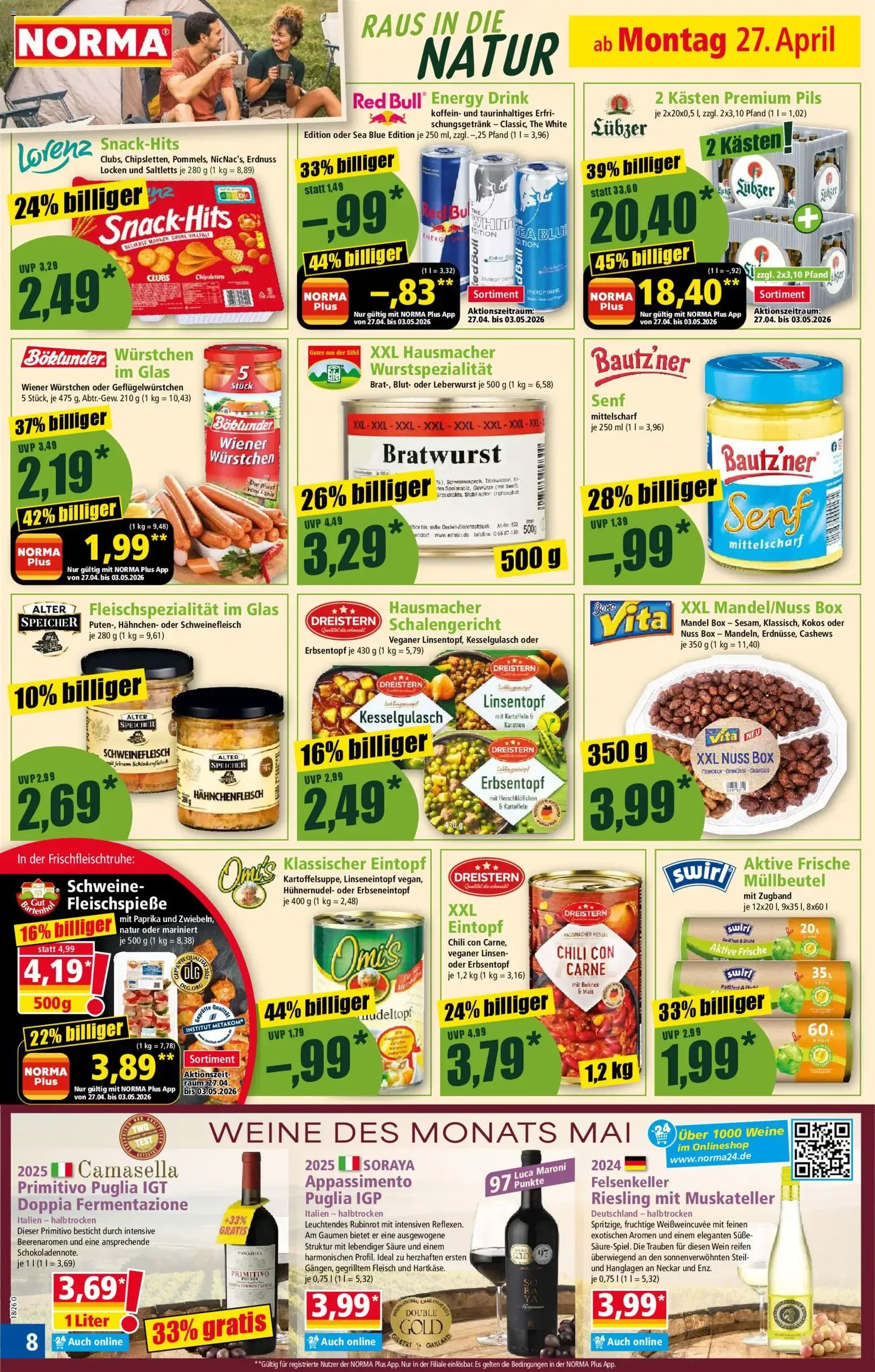 Norma Prospekt - Gültiger Prospekt ab 27.04.2026, Seite 8 von insgesamt 19