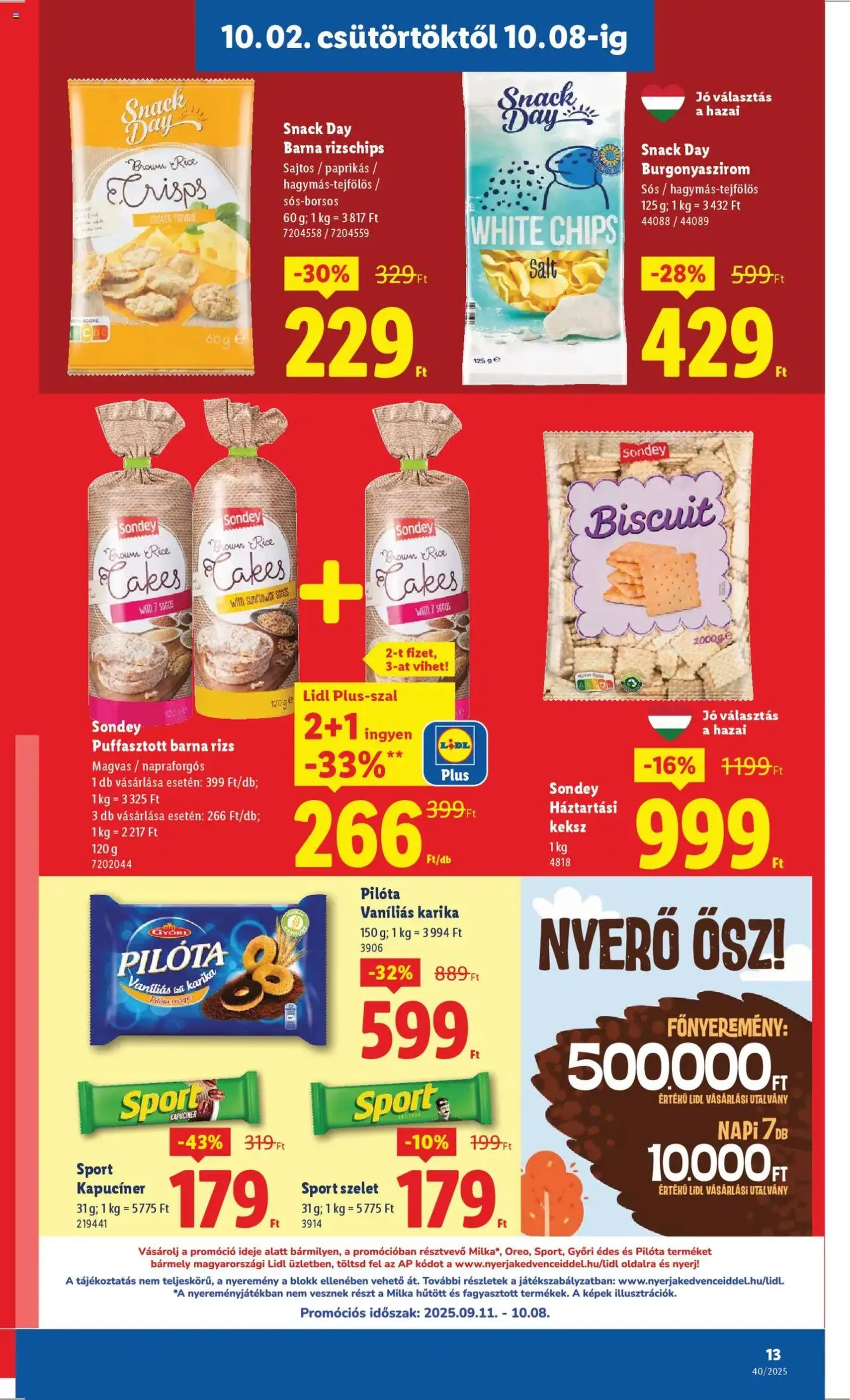 Lidl Akciós újság - 2025.10.02. érvényes szórólap 13 oldal 76 oldalból Lidl Akciós újság - 2025.10.02. érvényes szórólap 13 oldal 76 oldalból