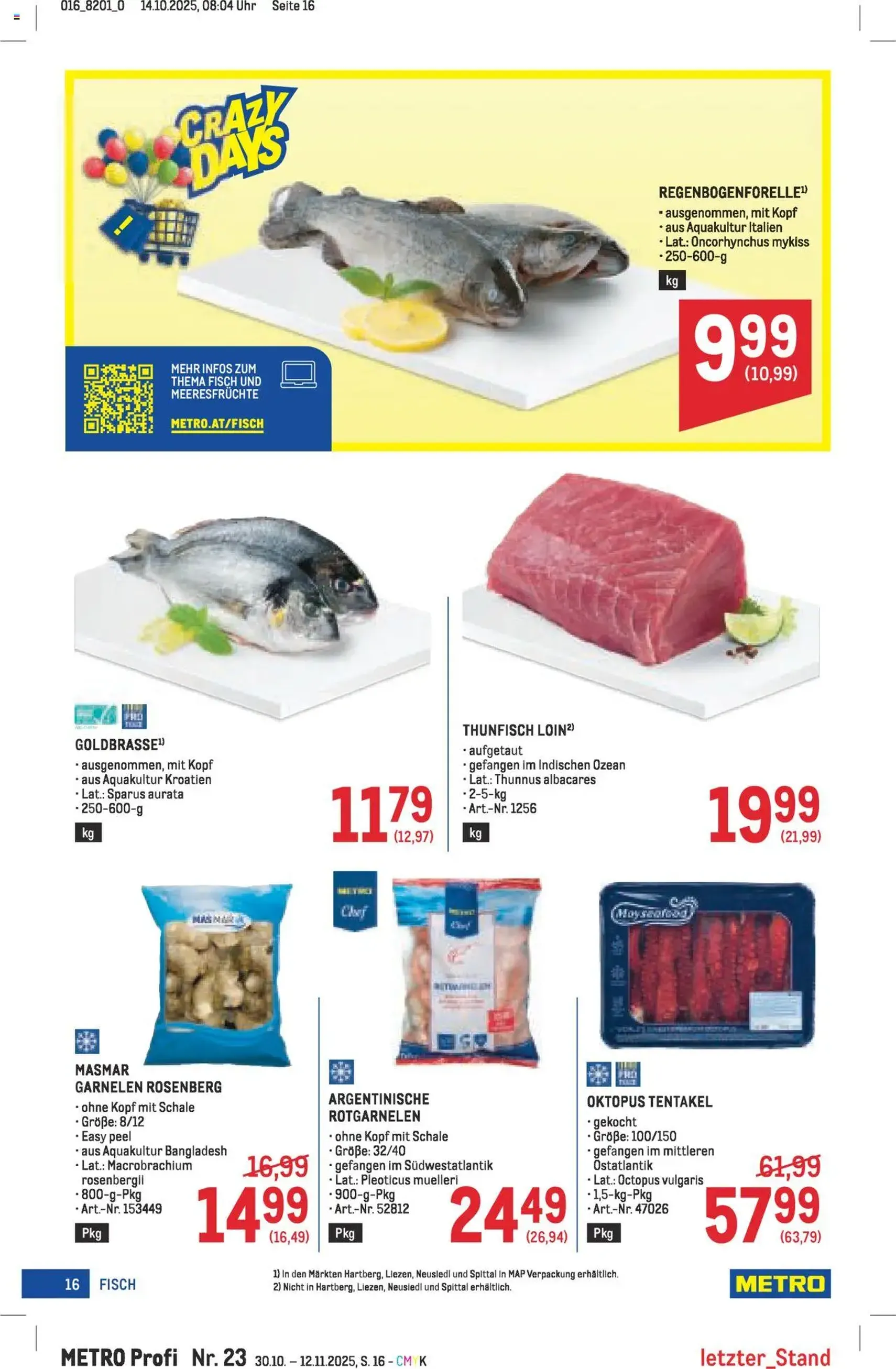 Metro angebote Profi - Gültiger Prospekt ab 30.10.2025, Seite 16 von insgesamt 64 Metro angebote Profi - Gültiger Prospekt ab 30.10.2025, Seite 16 von insgesamt 64