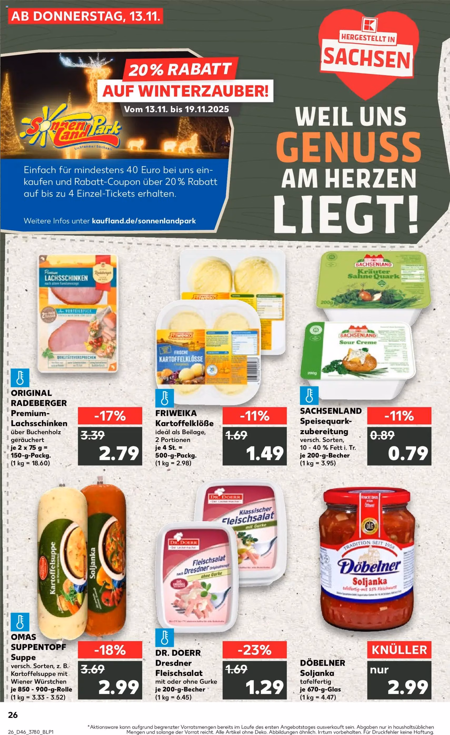 Kaufland Prospekt - Gültiger Prospekt ab 13.11.2025, Seite 26 von insgesamt 62