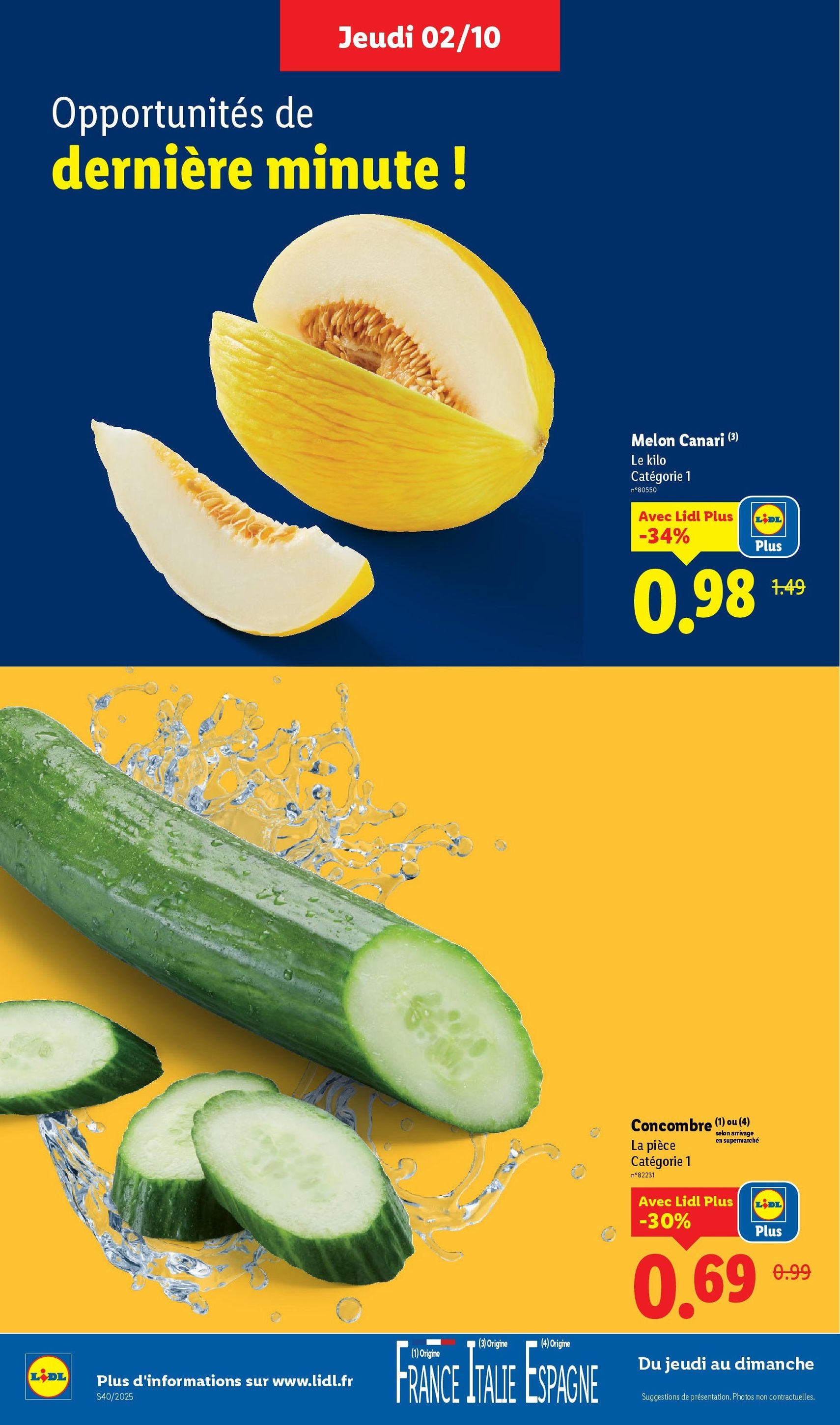 LIDL catalogue semaine 40 - brochure valable à partir du 02/10/2025, page 4 sur 76 LIDL catalogue semaine 40 - brochure valable à partir du 02/10/2025, page 4 sur 76