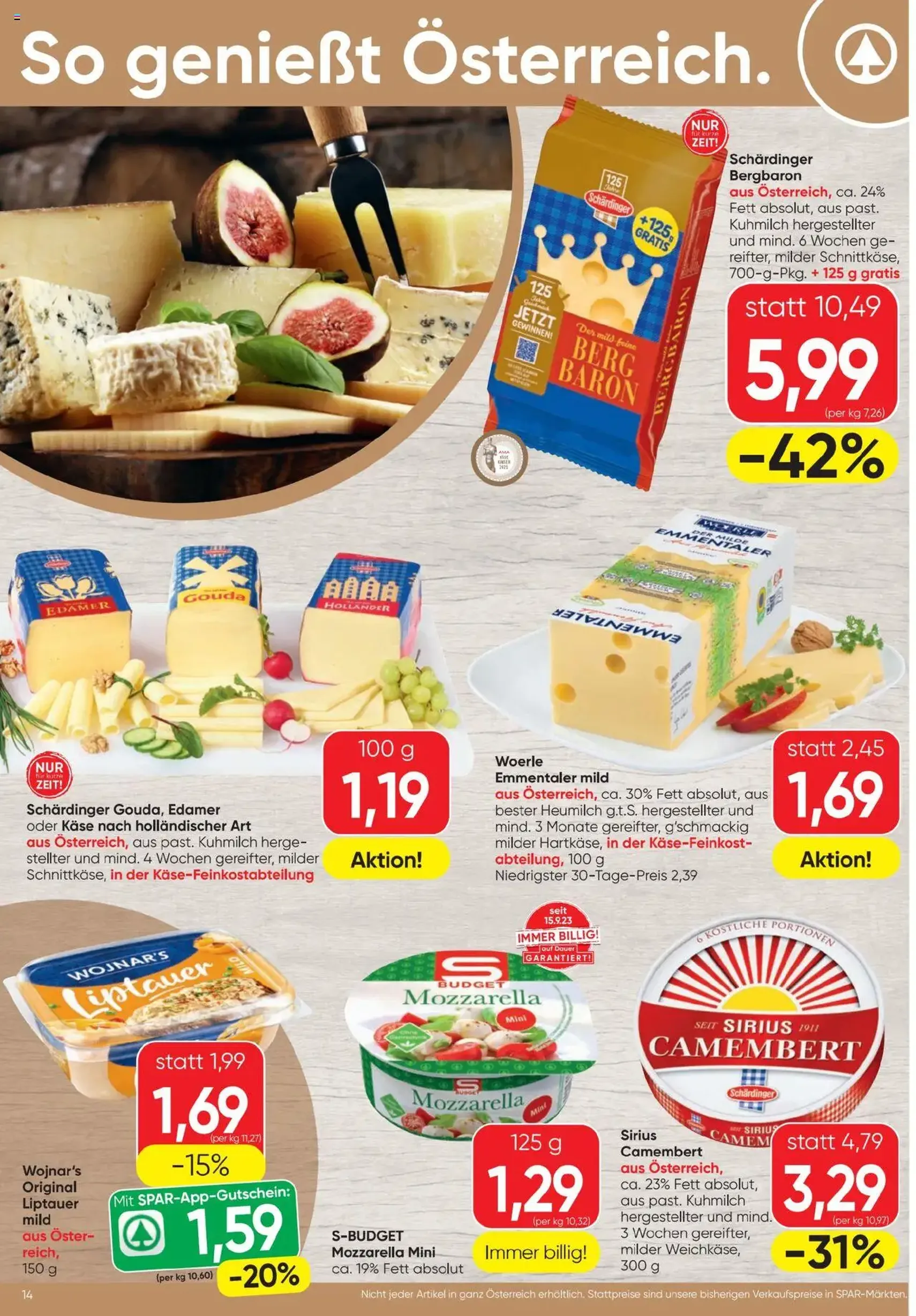 Spar Flugblatt - Gültiger Prospekt ab 23.10.2025, Seite 14 von insgesamt 20 Spar Flugblatt - Gültiger Prospekt ab 23.10.2025, Seite 14 von insgesamt 20