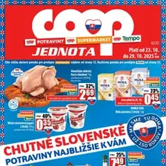 COOP Jednota leták - náhľad letáku platný od 23.10.2025