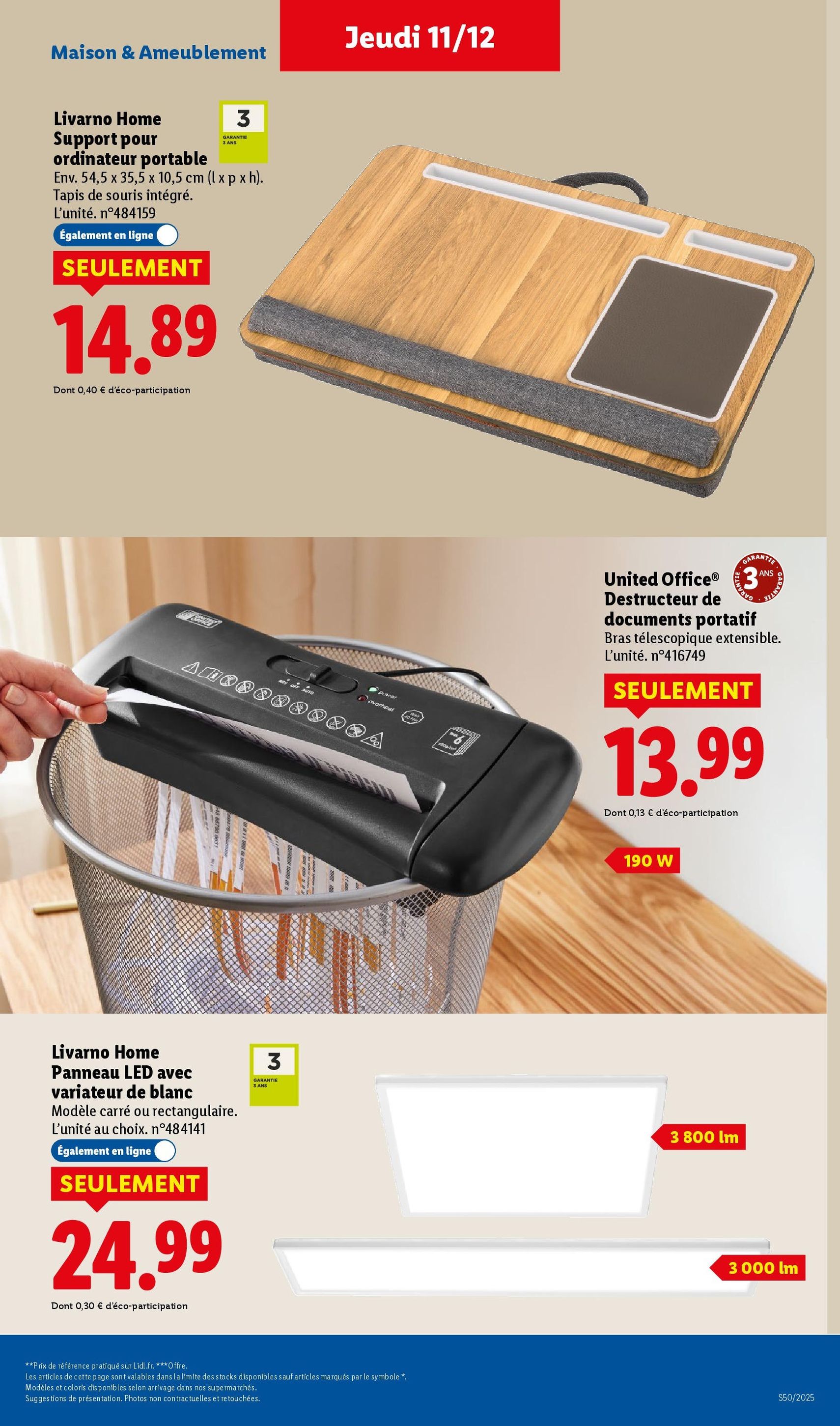 LIDL catalogue semaine 50 - brochure valable à partir du 11/12/2025, page 55 sur 88