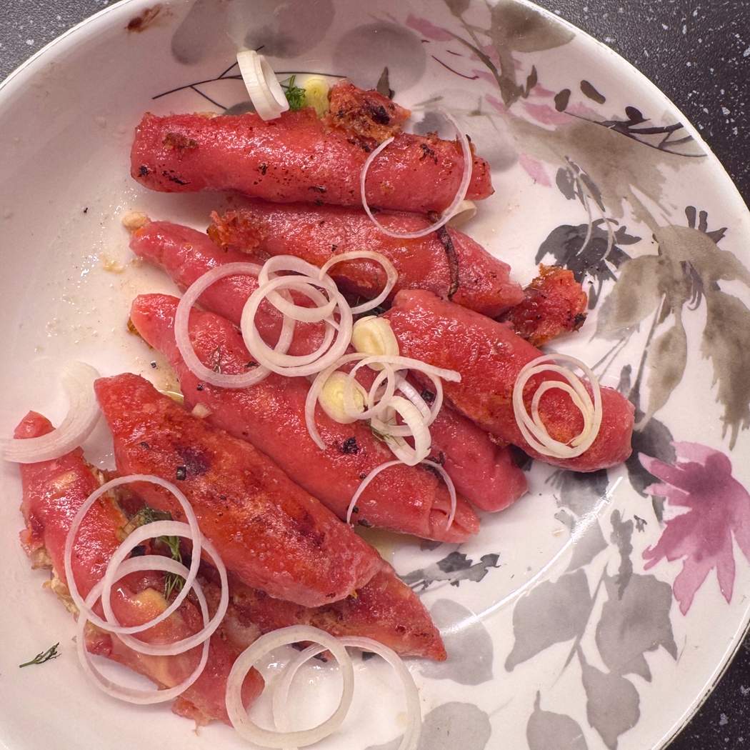 Cviklové šúľance plnene kuracim mäsom