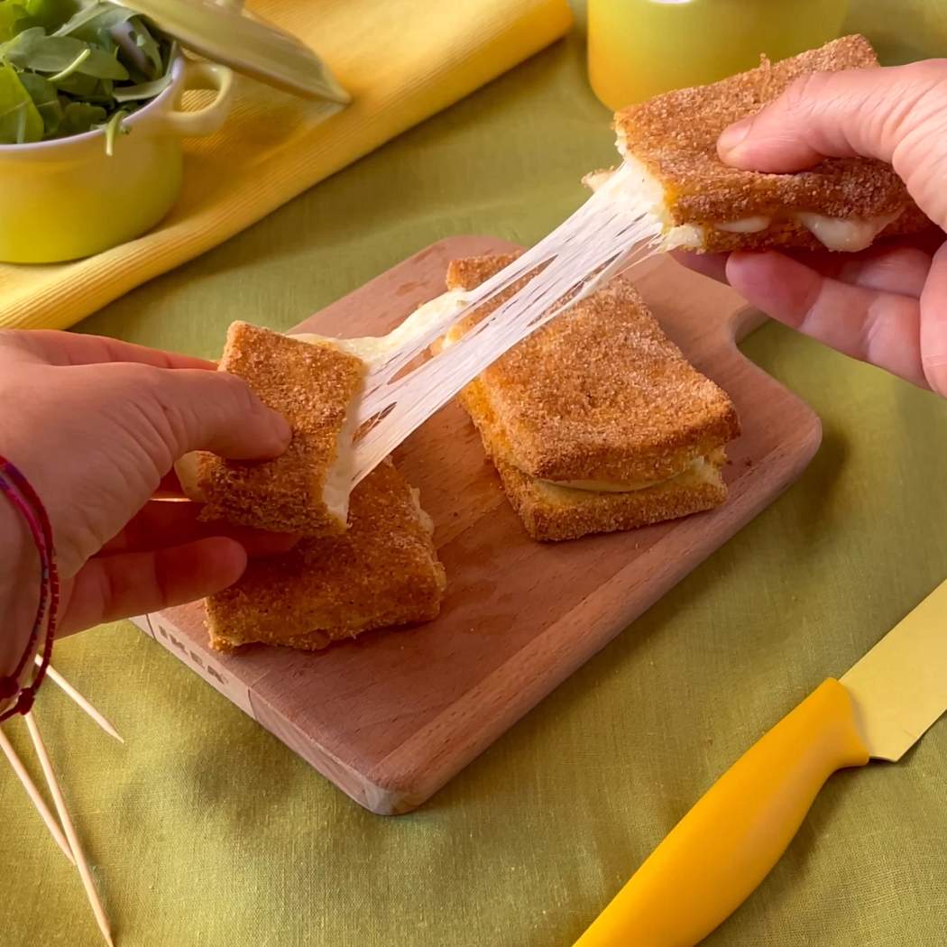 Mozzarella in carrozza al forno