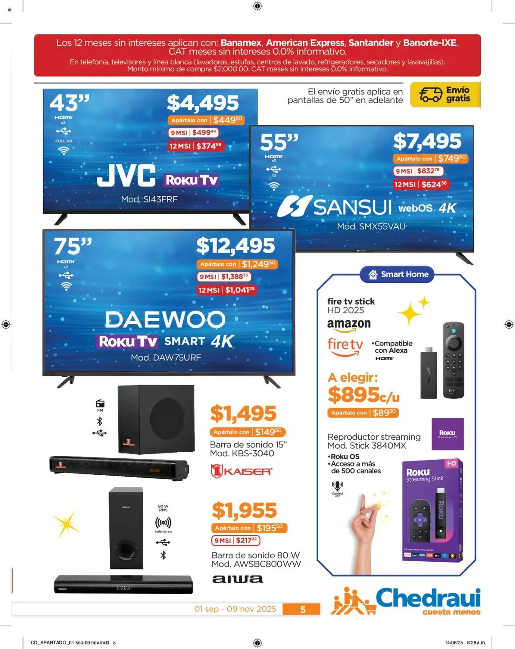 Chedraui - Promociones Cuesta Menos Cumplir Tus Deseos - folleto válido desde 01/09/2025 página 5 de 16