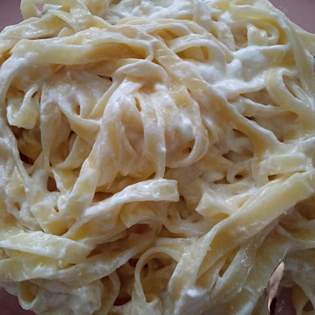 Previsualización de la receta Pasta con queso fresco dulce