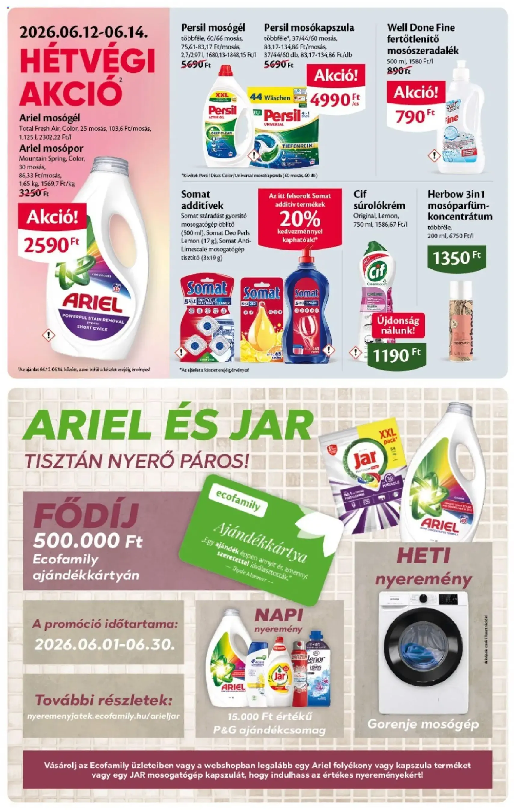 EcoFamily akciós újság - 2026.06.04. érvényes szórólap 14 oldal 16 oldalból