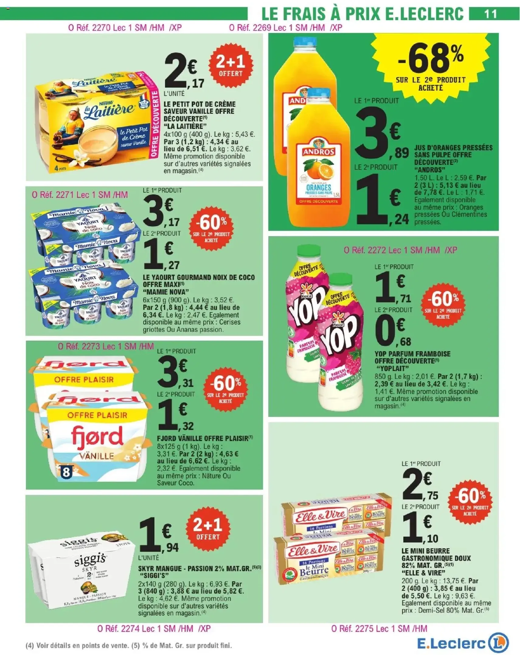 E.Leclerc catalogue de la semaine 13 - brochure valable à partir du 24/03/2026, page 11 sur 63