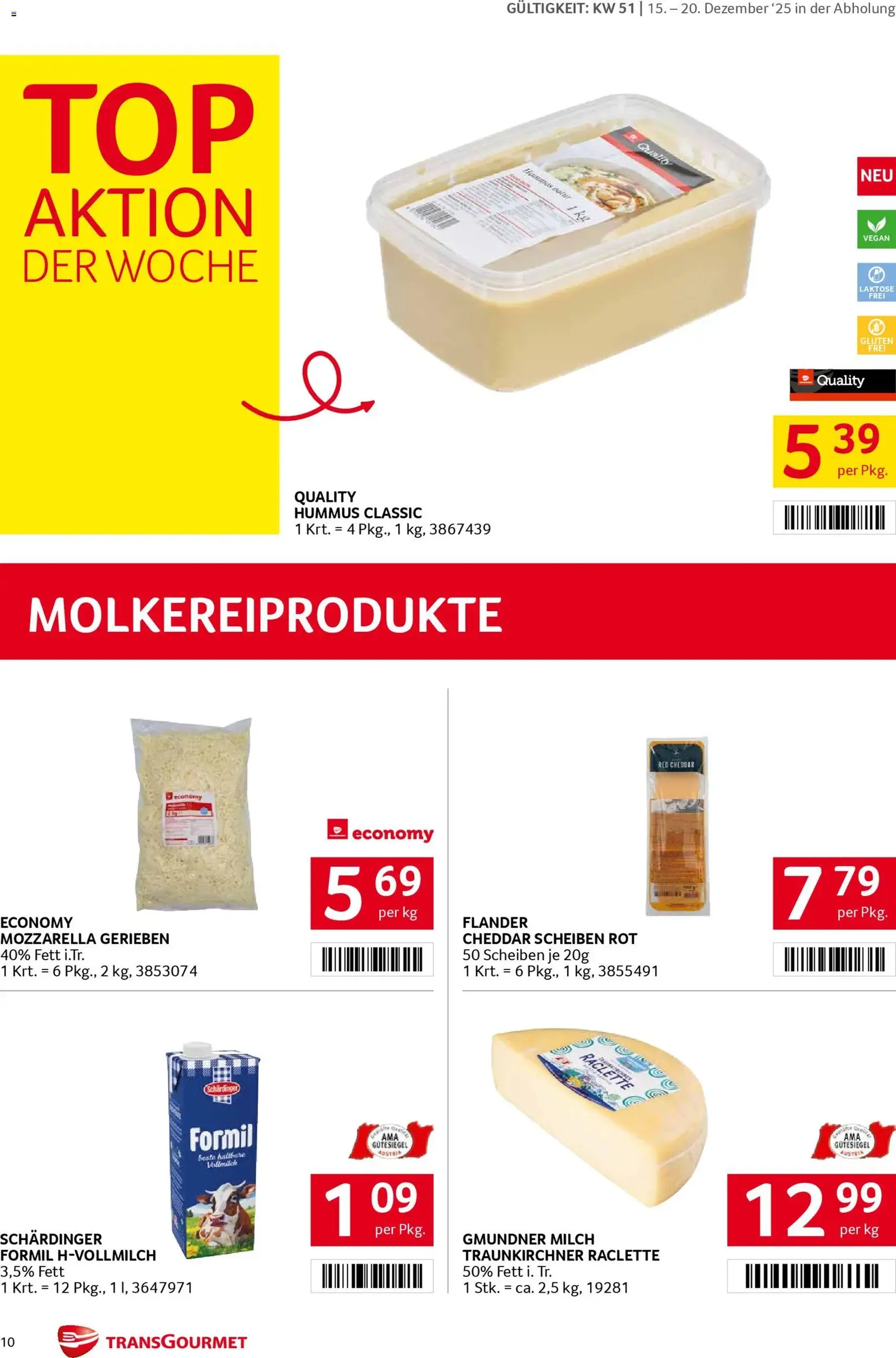 Transgourmet Flugblatt - Gültiger Prospekt ab 15.12.2025, Seite 10 von insgesamt 39