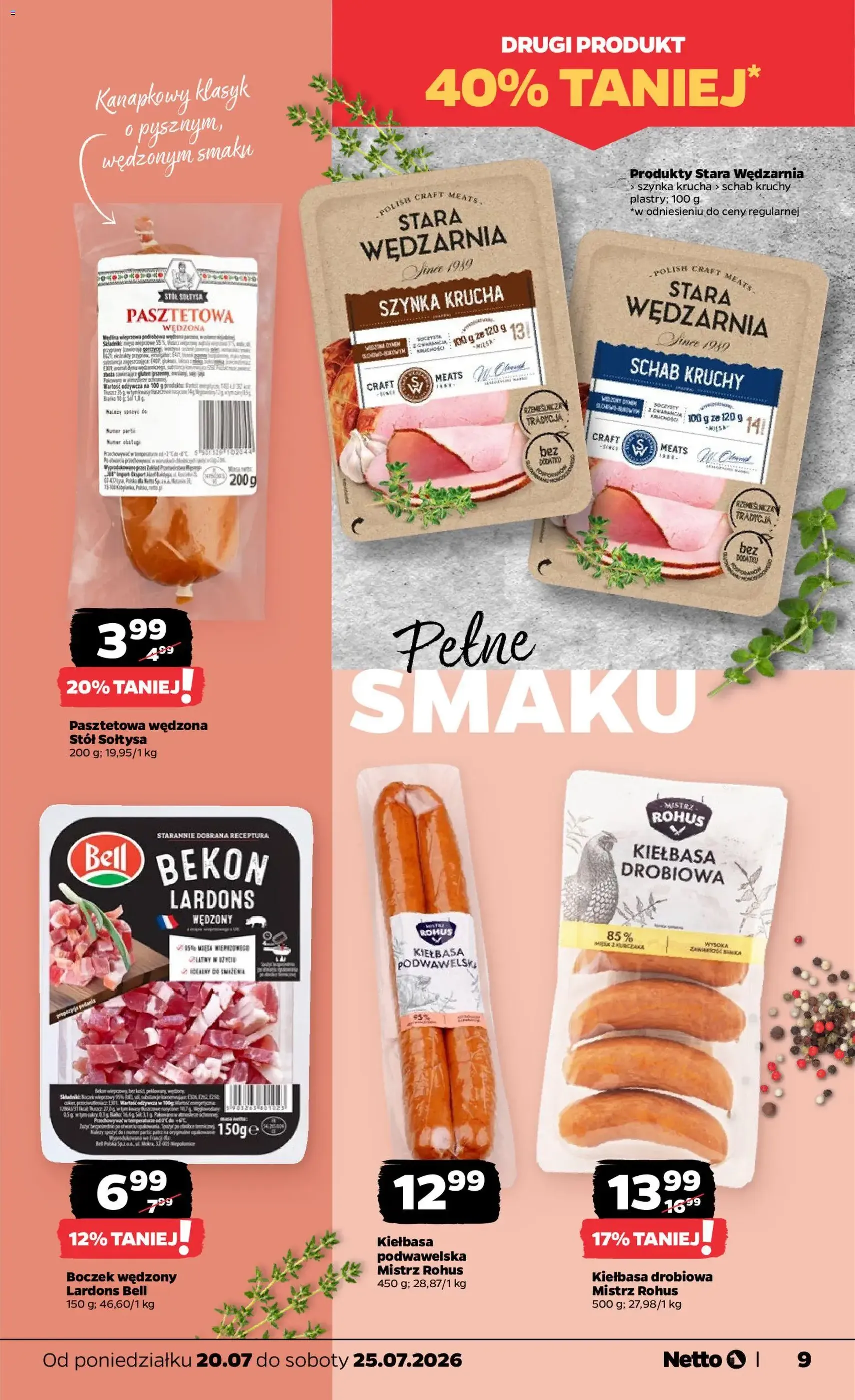 Netto gazetka od poniedziałku - ważny gazetka od 20.07.2026 strona 9 z 33