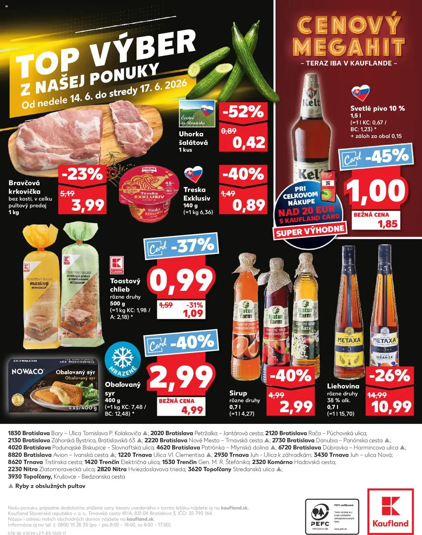 Kaufland SK akciós újság - 2026.06.11. érvényes szórólap 78 oldal 78 oldalból