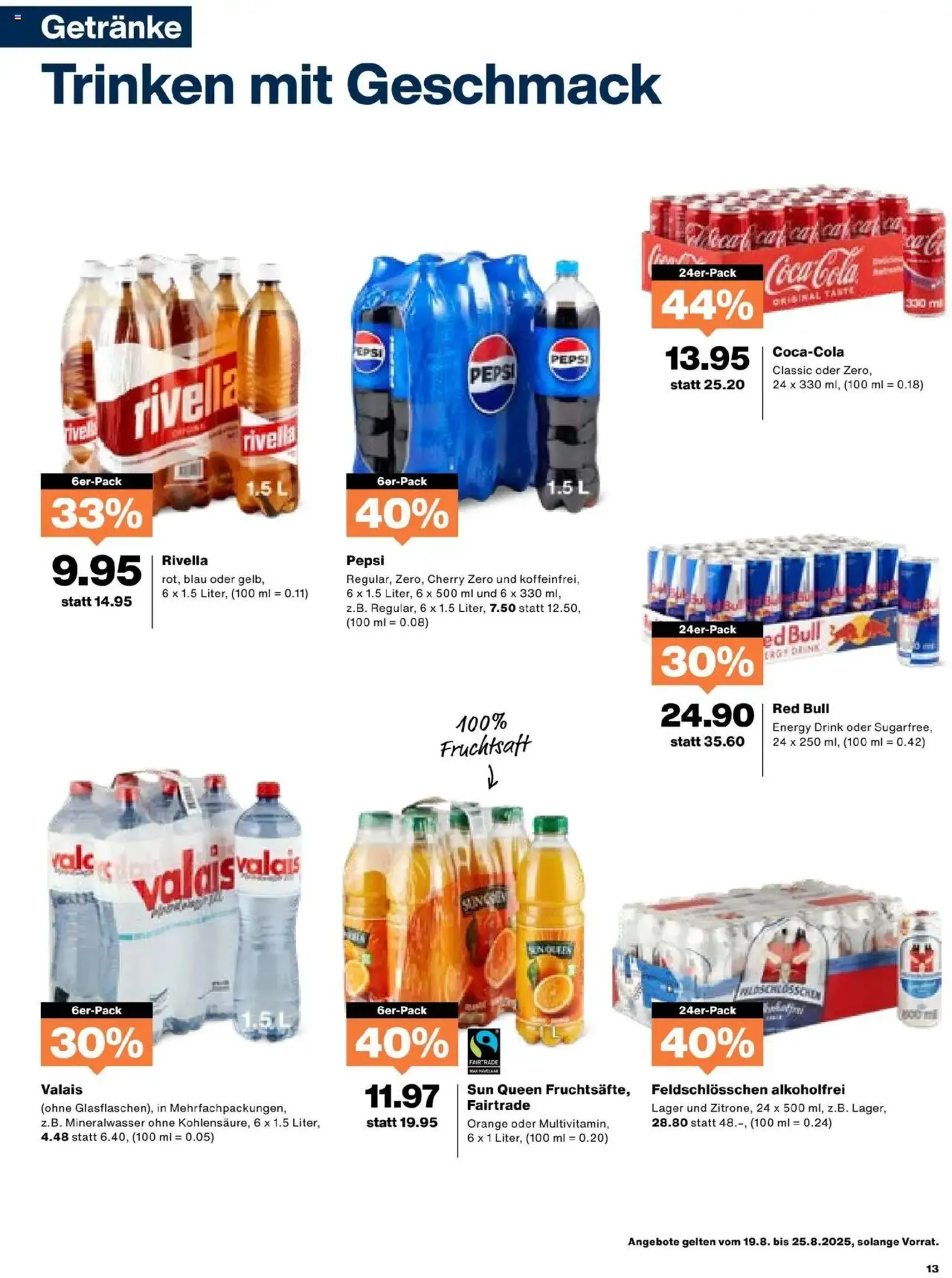 Migros Aktionen - Gültiger Prospekt ab 19.08.2025, Seite 13 von insgesamt 20 Migros Aktionen - Gültiger Prospekt ab 19.08.2025, Seite 13 von insgesamt 20