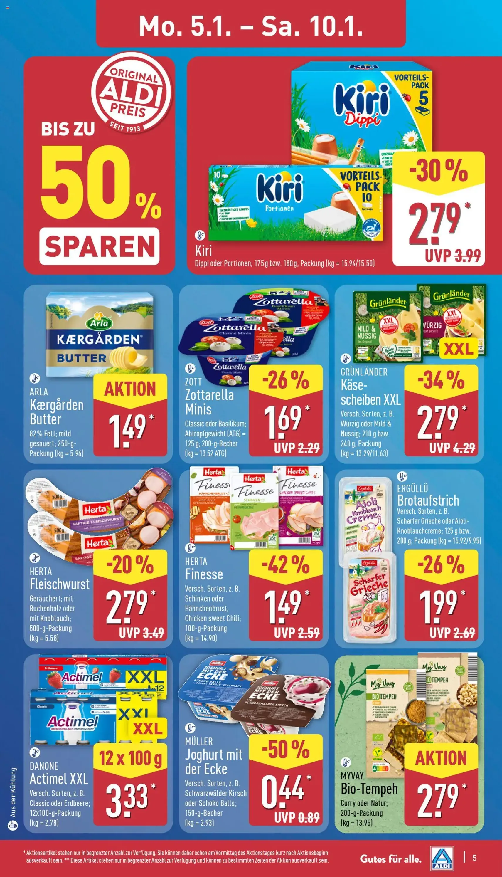Aldi Prospekt - Gültiger Prospekt ab 05.01.2026, Seite 5 von insgesamt 38