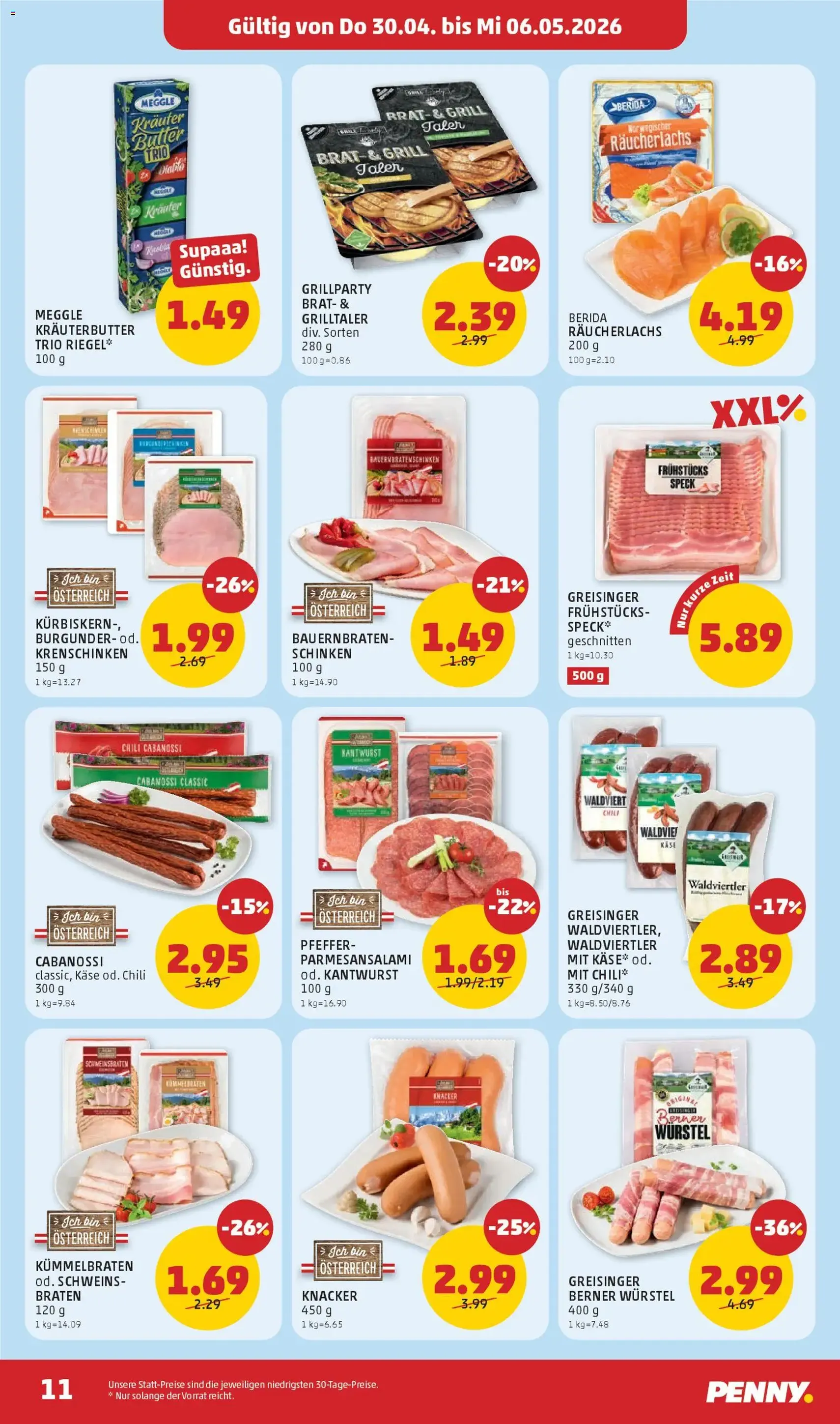 Penny Markt - Flugblatt - Gültiger Prospekt ab 30.04.2026, Seite 11 von insgesamt 32