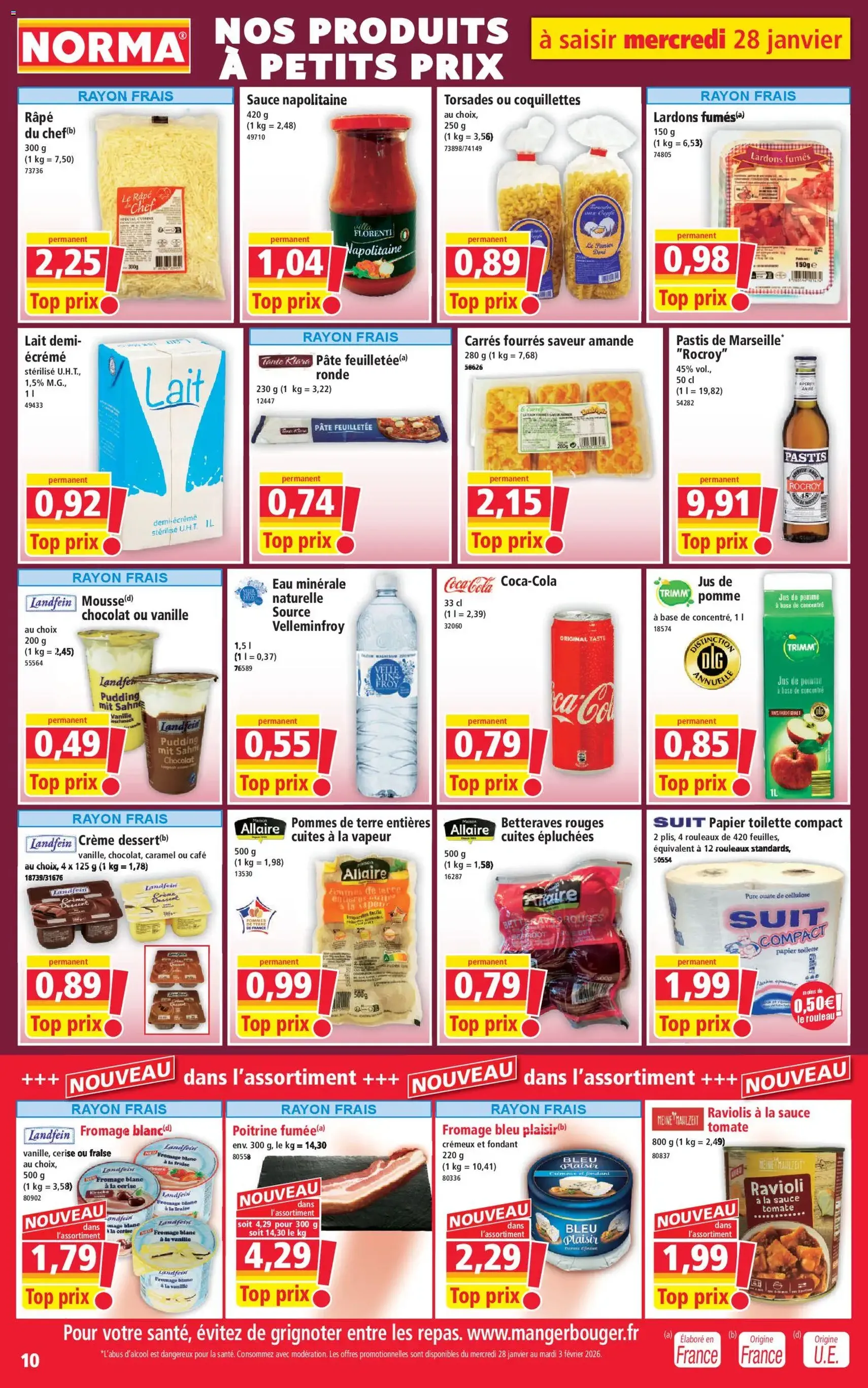 Norma catalogue - brochure valable à partir du 28/01/2026, page 10 sur 14