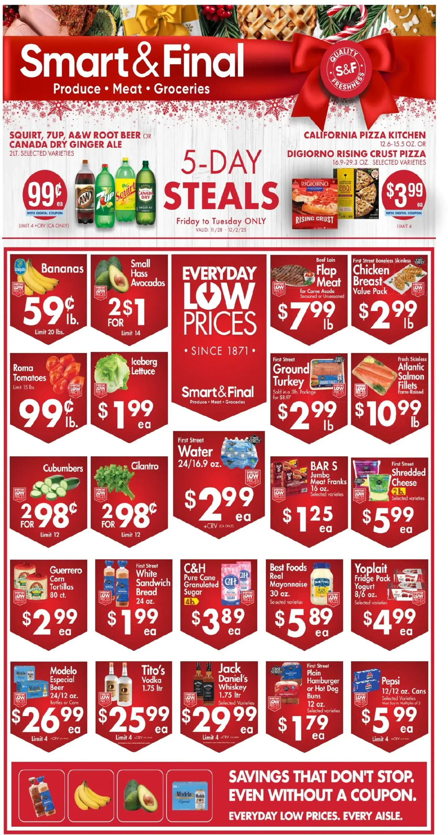 Smart & Final Weekly Ad - valid flyer from 11/28/2025, page 1 of 2