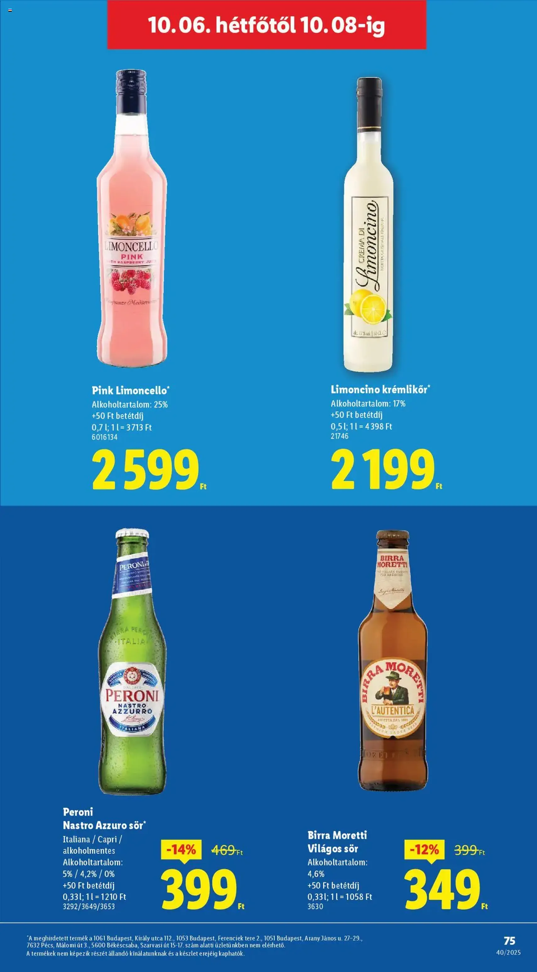 Lidl Akciós újság - 2025.10.02. érvényes szórólap 75 oldal 76 oldalból Lidl Akciós újság - 2025.10.02. érvényes szórólap 75 oldal 76 oldalból