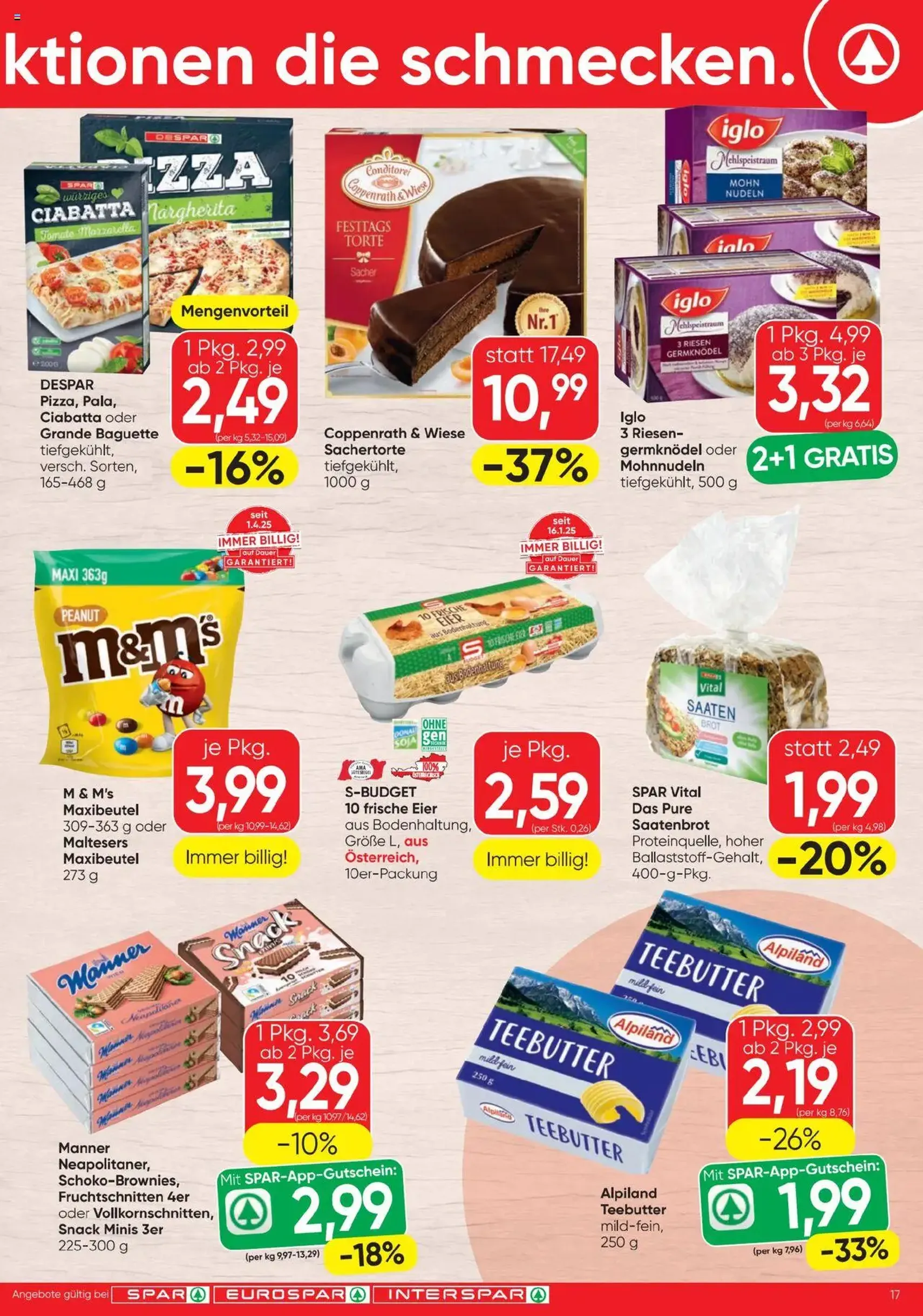 Spar Flugblatt - Gültiger Prospekt ab 23.10.2025, Seite 17 von insgesamt 20 Spar Flugblatt - Gültiger Prospekt ab 23.10.2025, Seite 17 von insgesamt 20