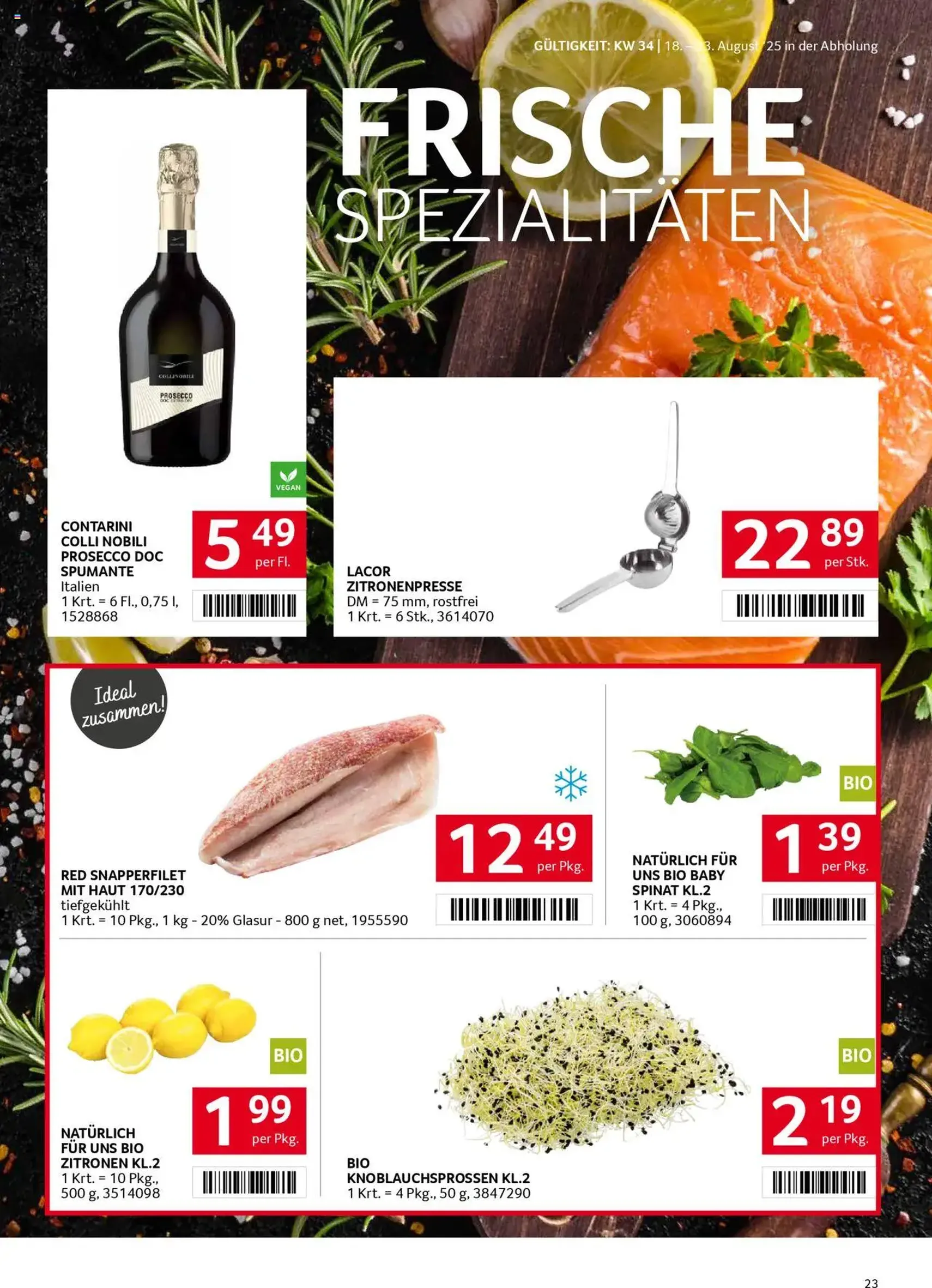 Transgourmet Flugblatt - Gültiger Prospekt ab 17.08.2025, Seite 22 von insgesamt 27
