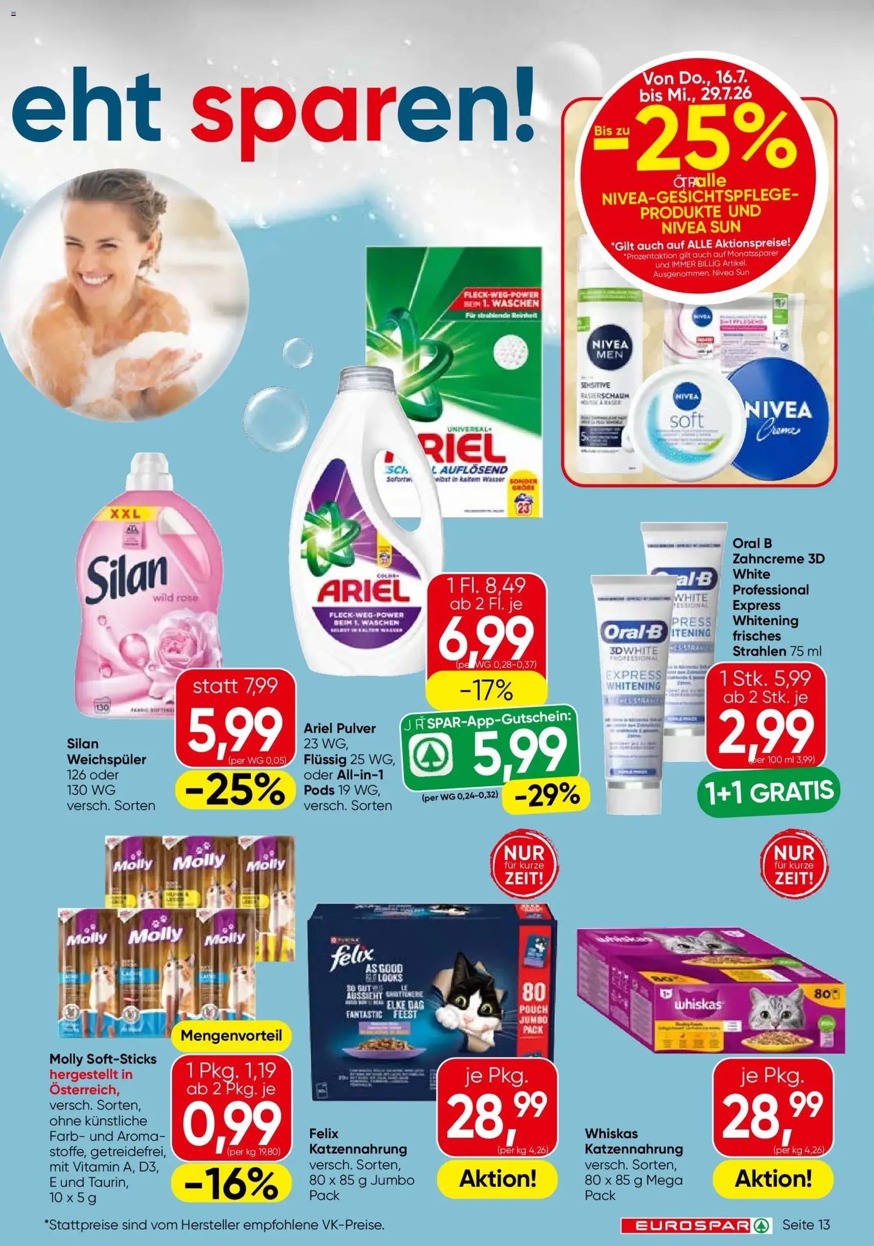 Eurospar Flugblatt - Gültiger Prospekt ab 16.07.2026, Seite 13 von insgesamt 16