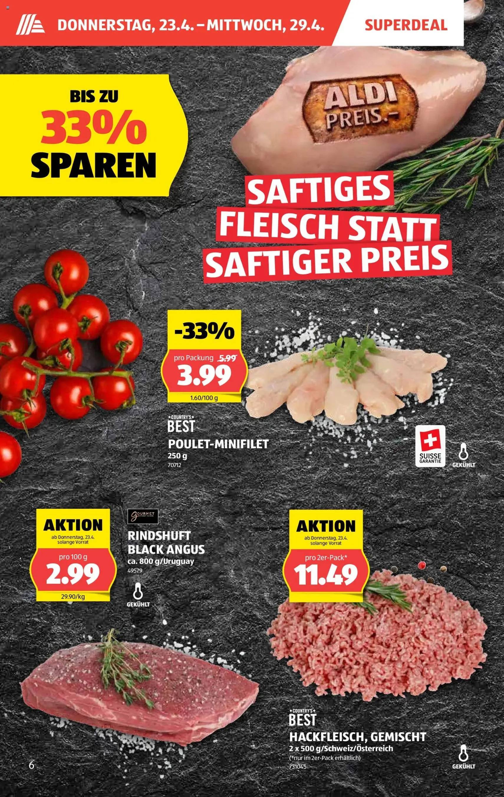 Aldi aktionen - Gültiger Prospekt ab 23.04.2026, Seite 6 von insgesamt 32