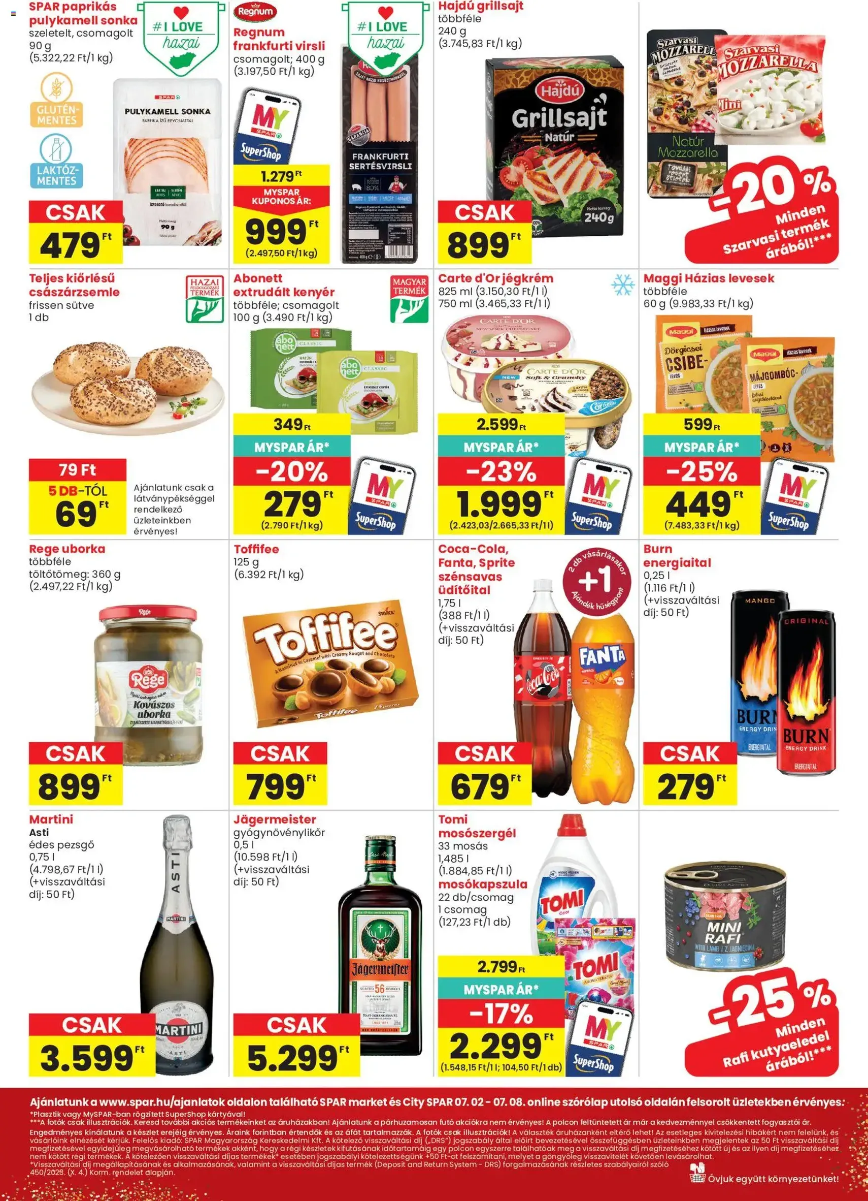 Spar Market akciós újság - 2026.07.02. érvényes szórólap 2 oldal 3 oldalból