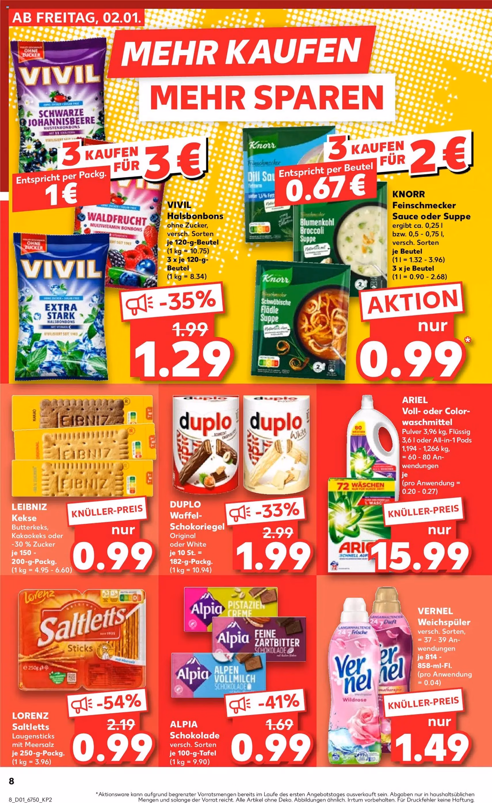 Kaufland Prospekt - Gültiger Prospekt ab 02.01.2026, Seite 8 von insgesamt 59