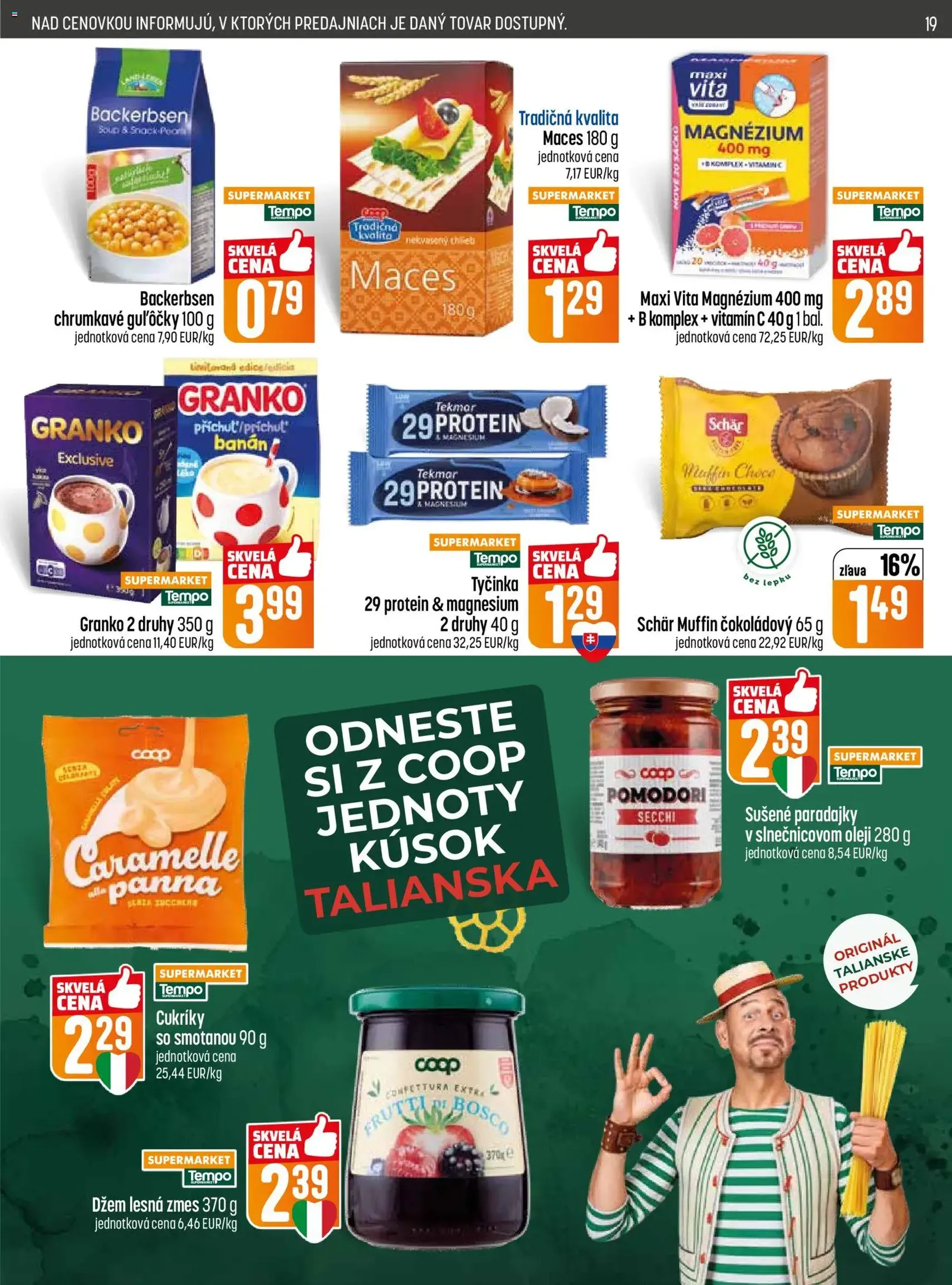 COOP Jednota leták - platný leták od 14.05.2026 strana 19 z 28
