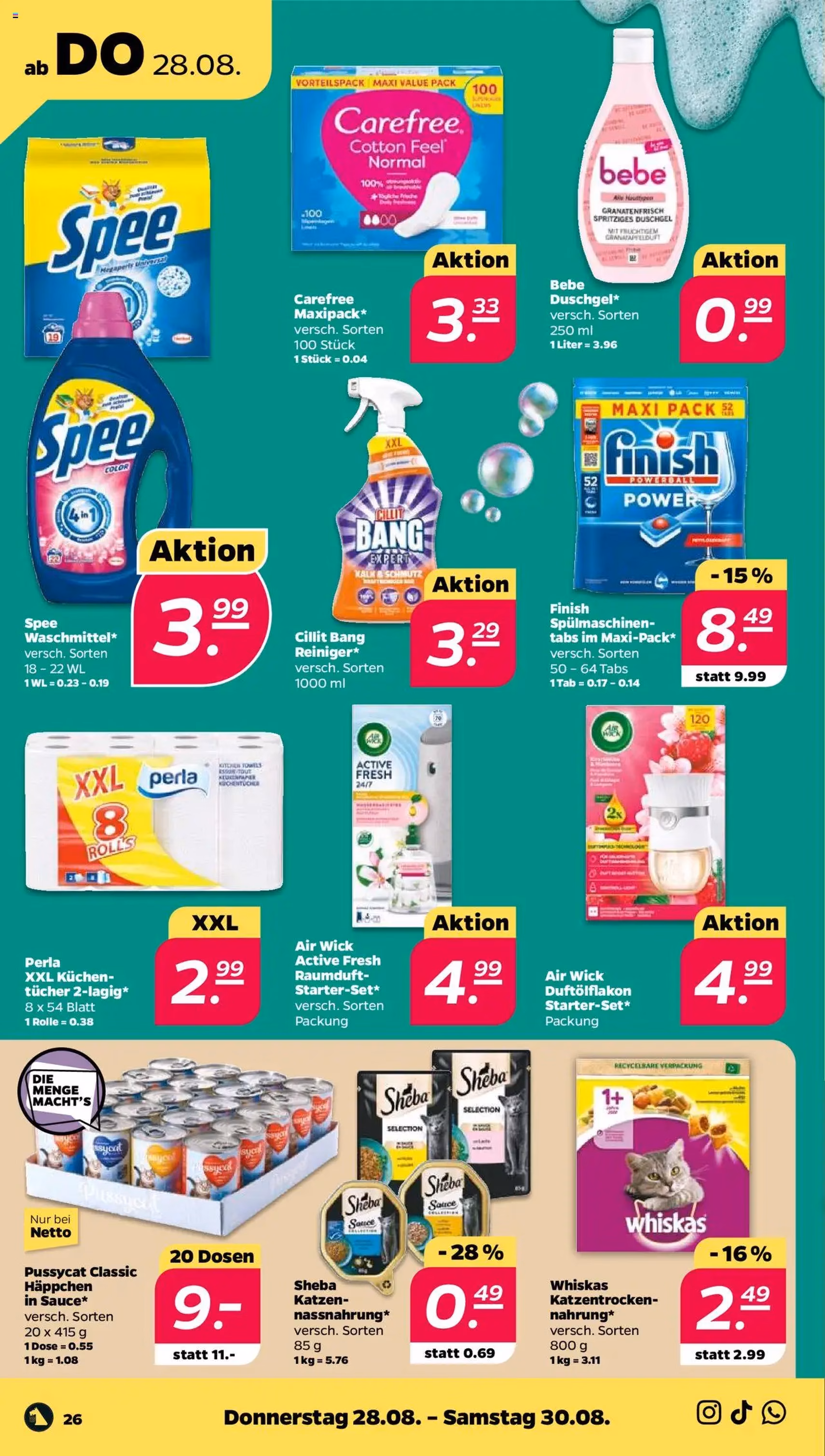 Netto Prospekt - Gültiger Prospekt ab 25.08.2025, Seite 26 von insgesamt 30 Netto Prospekt - Gültiger Prospekt ab 25.08.2025, Seite 26 von insgesamt 30