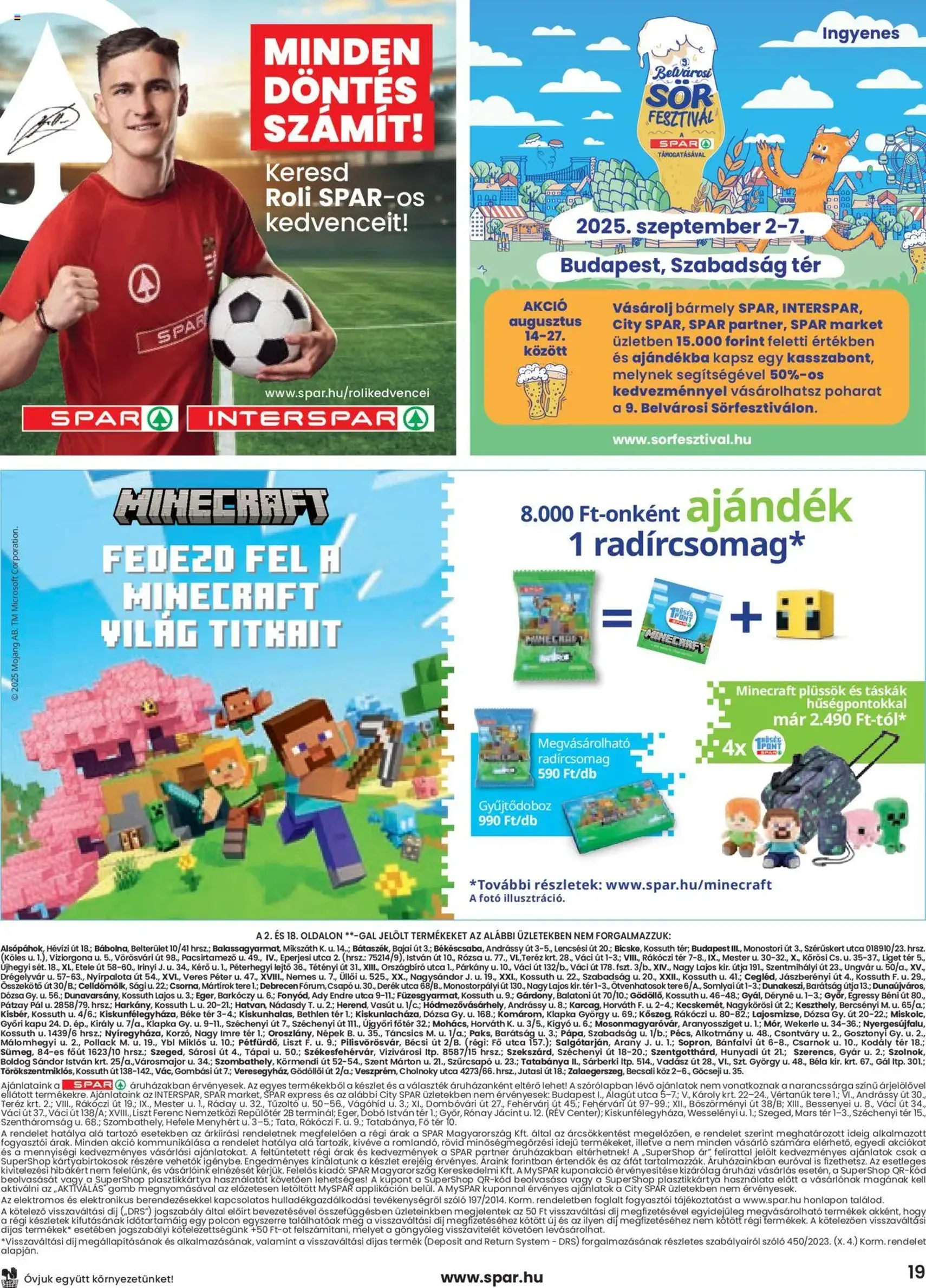 Spar Akciós újság - 2025.08.14. érvényes szórólap 19 oldal 20 oldalból Spar Akciós újság - 2025.08.14. érvényes szórólap 19 oldal 20 oldalból